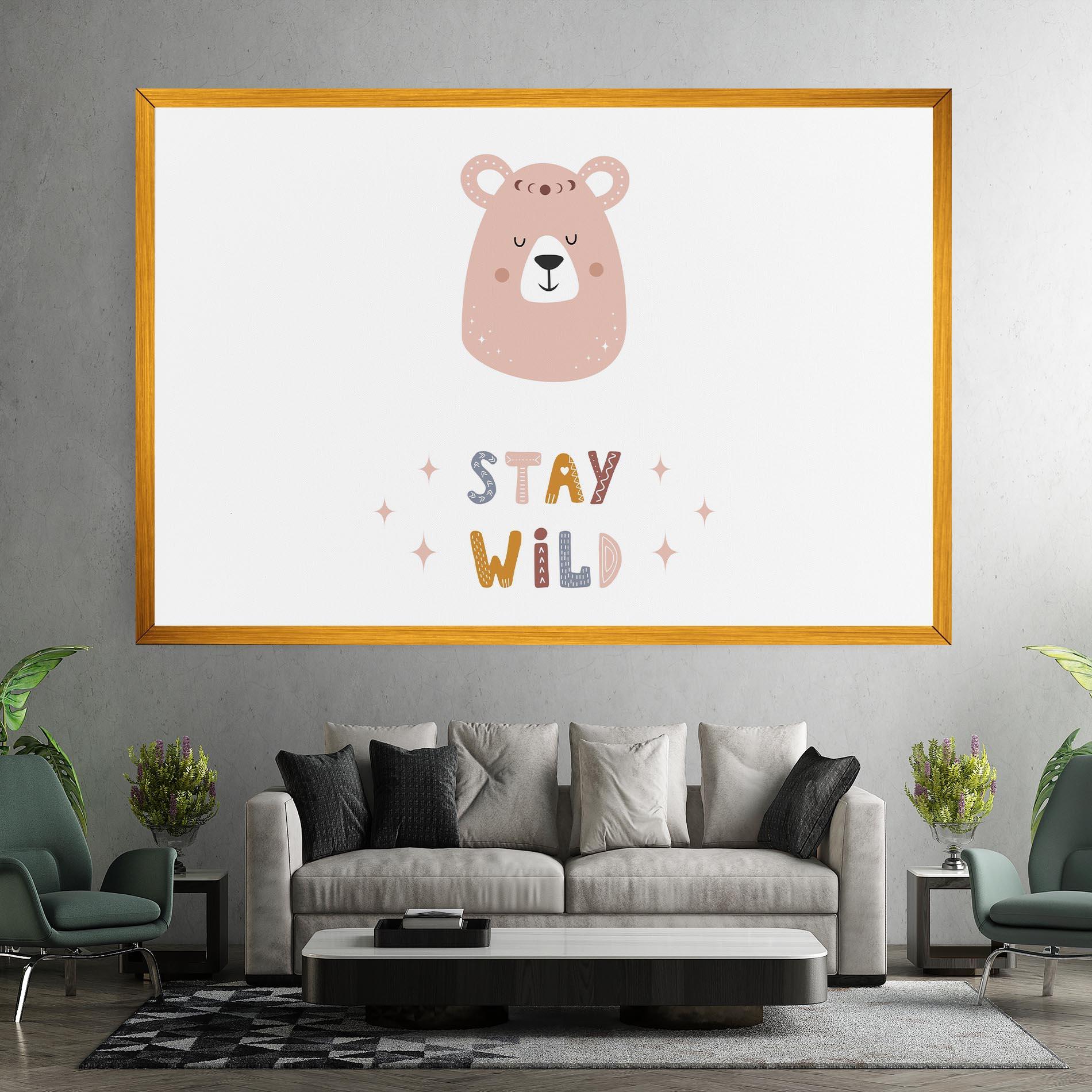 Tablou Canvas Brave Bear mockup 7