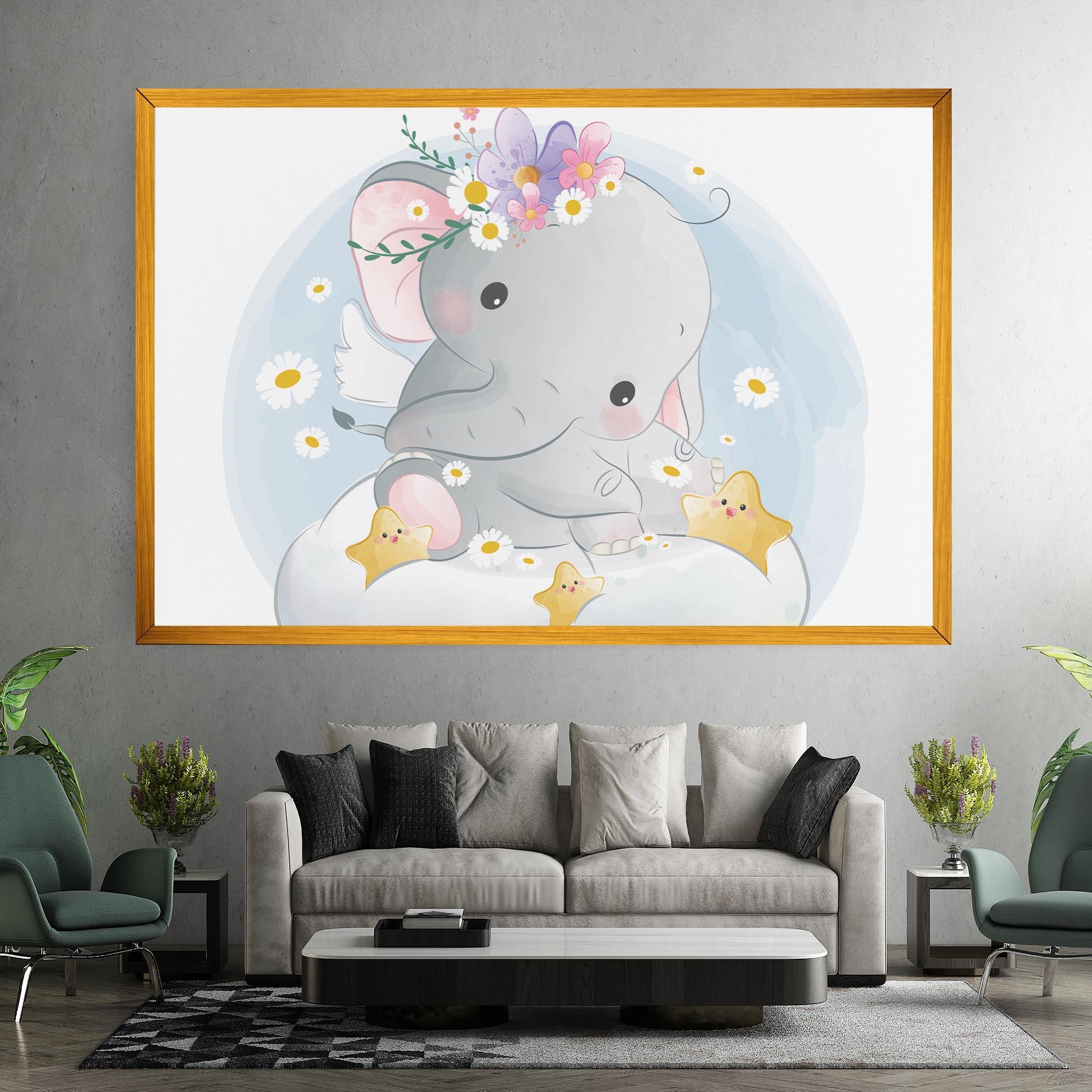 Tablou Canvas Elephant Stars mockup 7