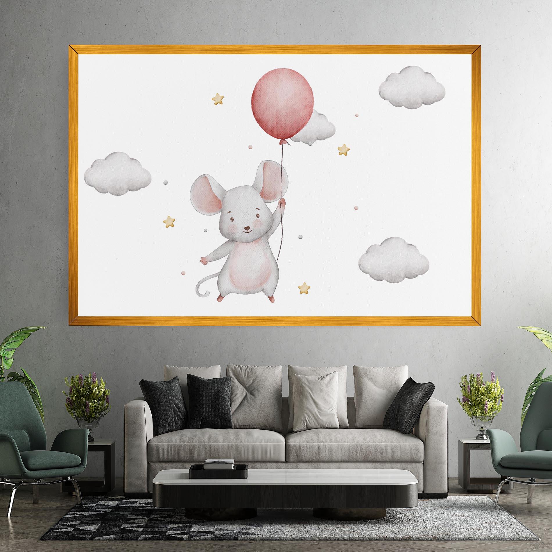 Tablou Canvas Mouse Balloon mockup 7