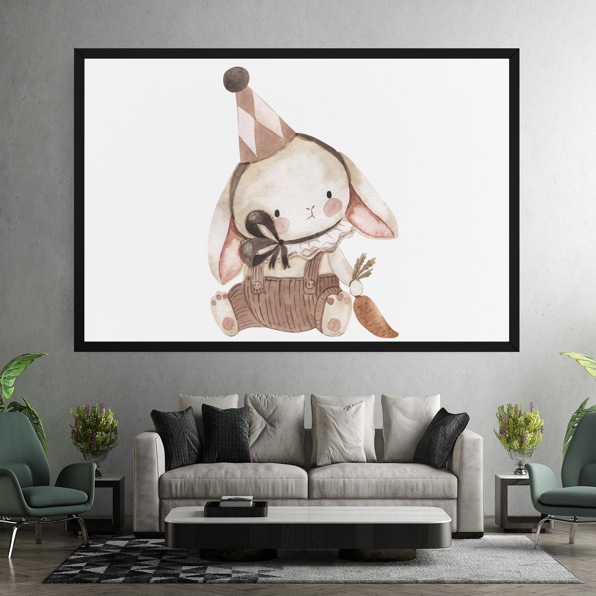 Tablou Canvas Baby Brown Rabbit mockup 7
