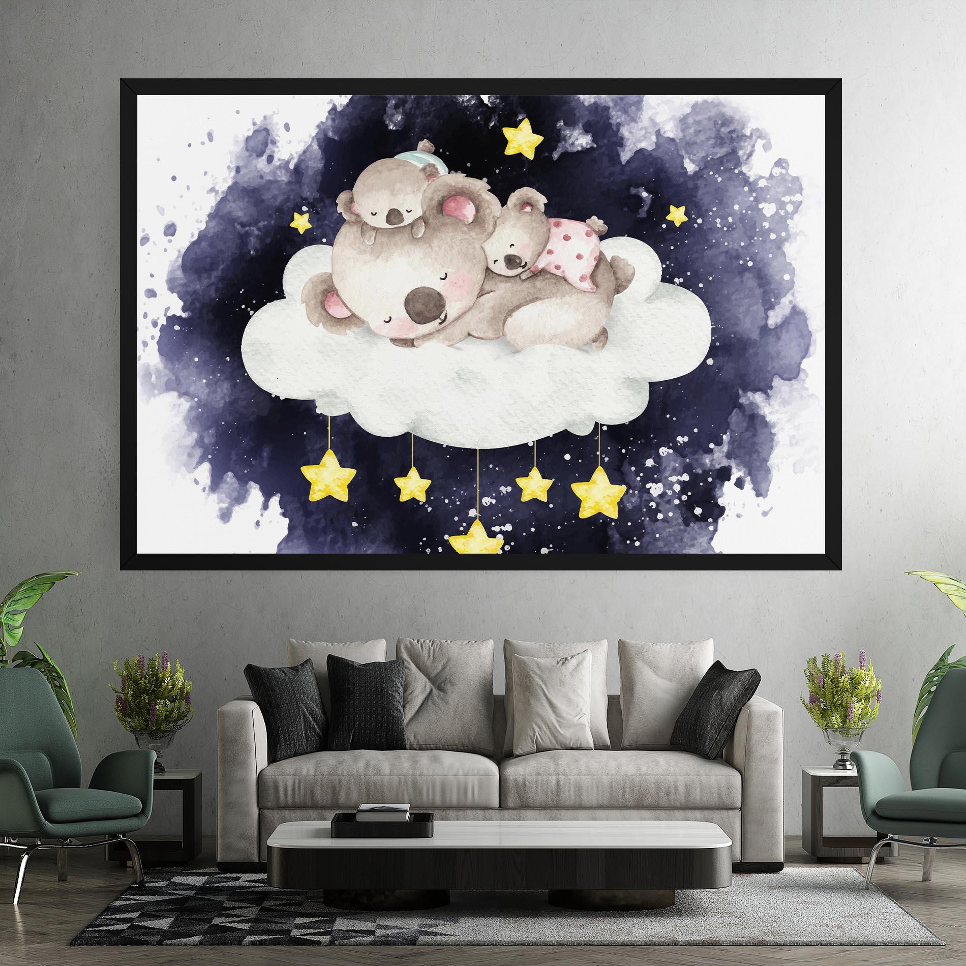 Tablou Canvas Baby Koala Sleeping mockup 7