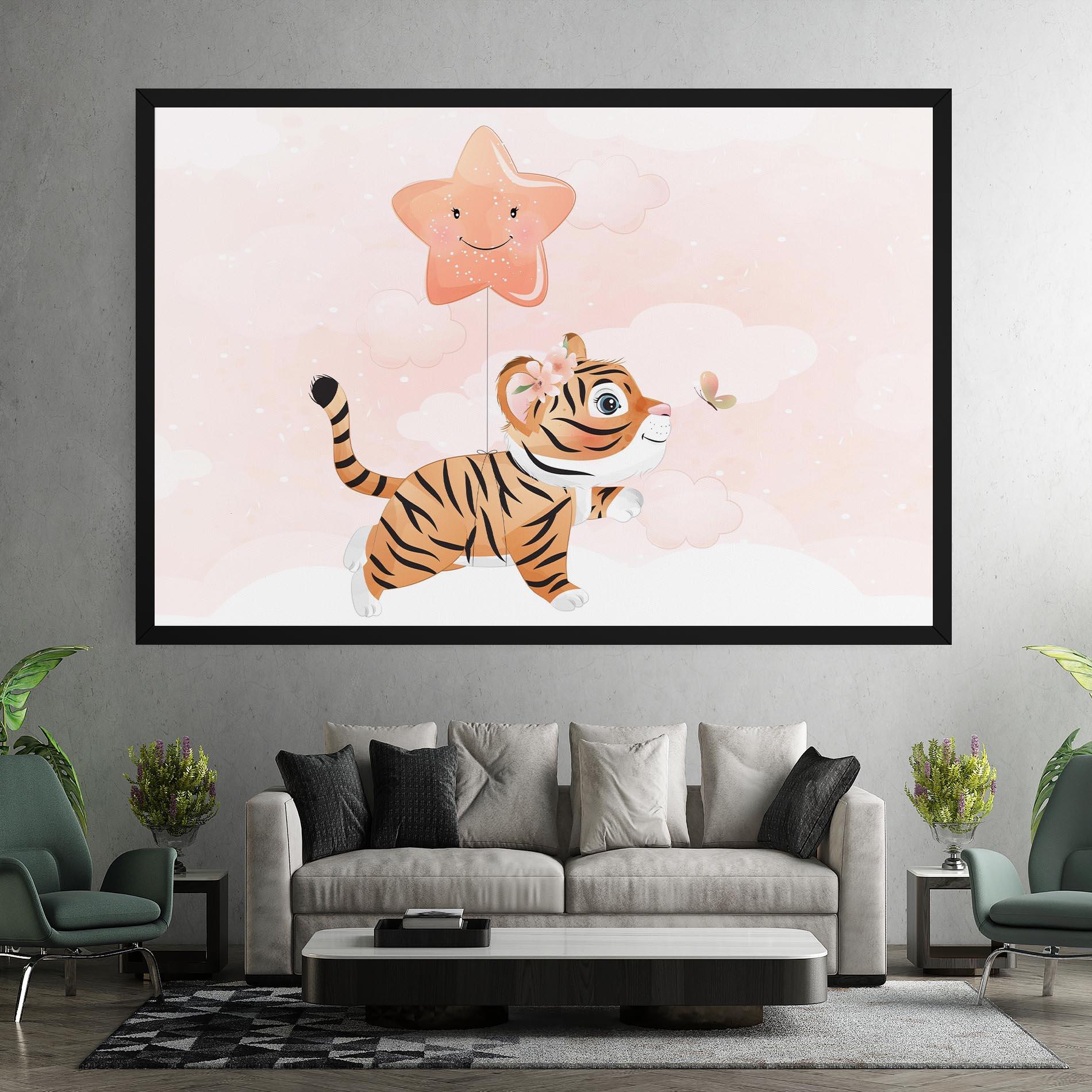 Tablou Canvas Baby Tiger Art mockup 7