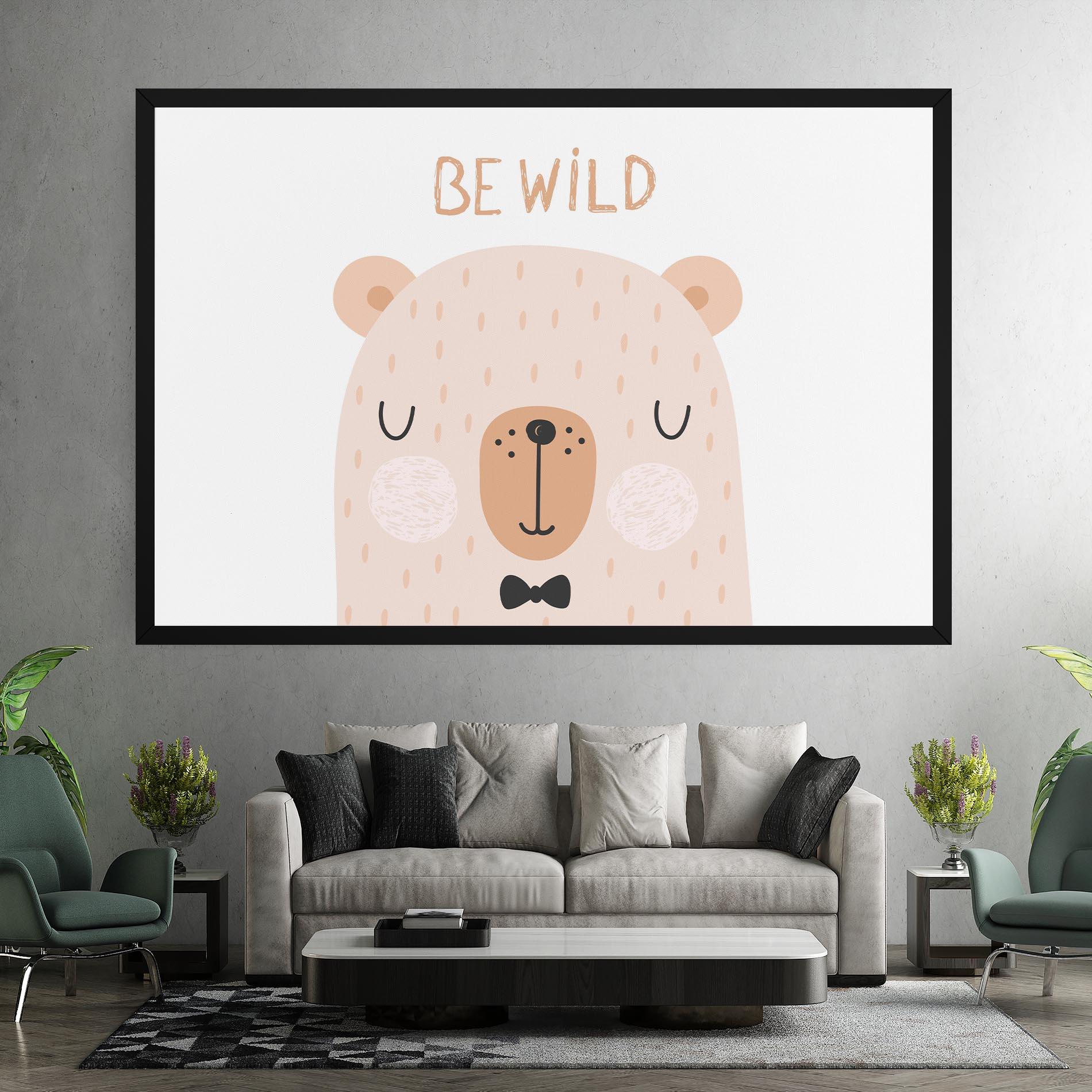 Tablou Canvas Bear Be Wild mockup 7