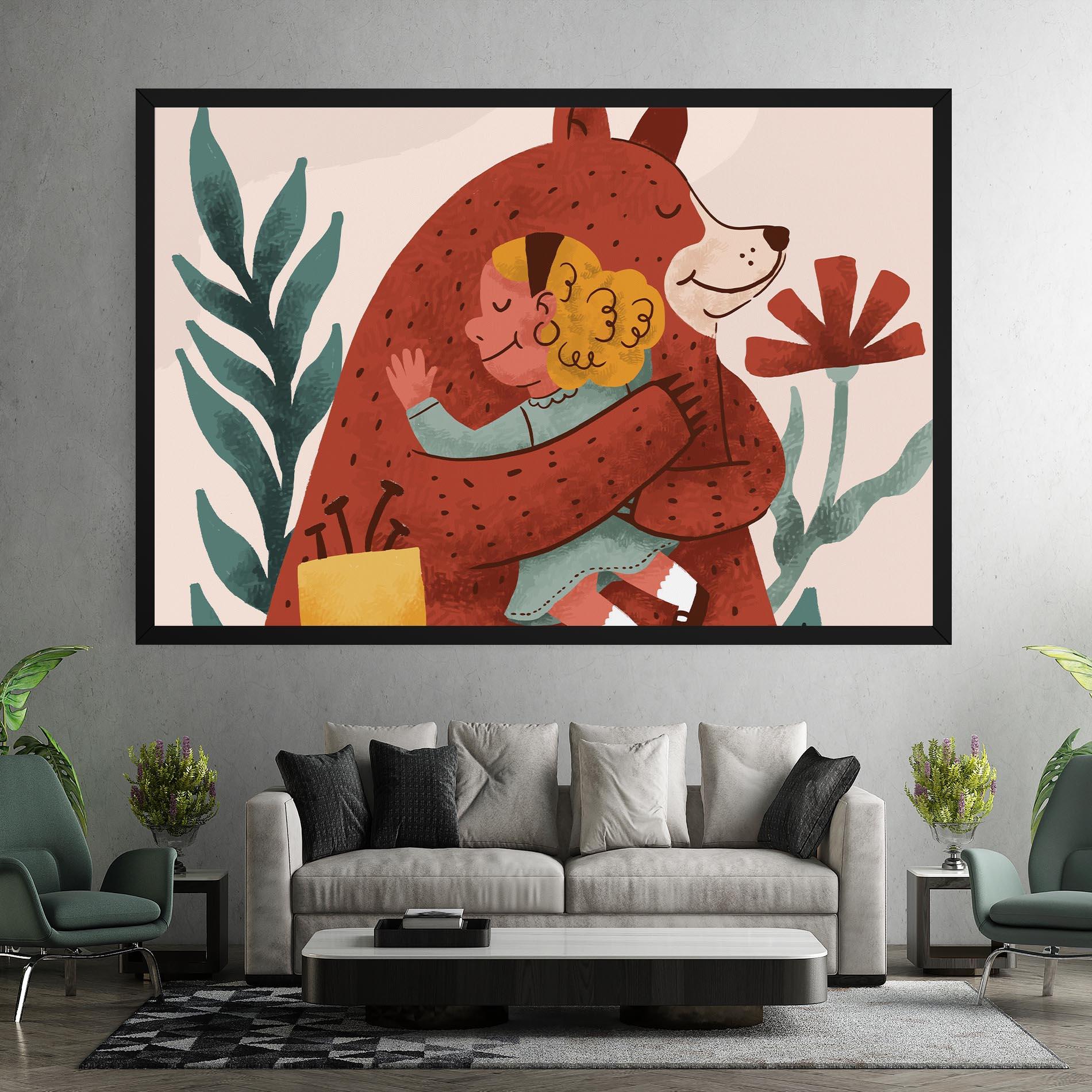 Tablou Canvas Bear Hug mockup 7