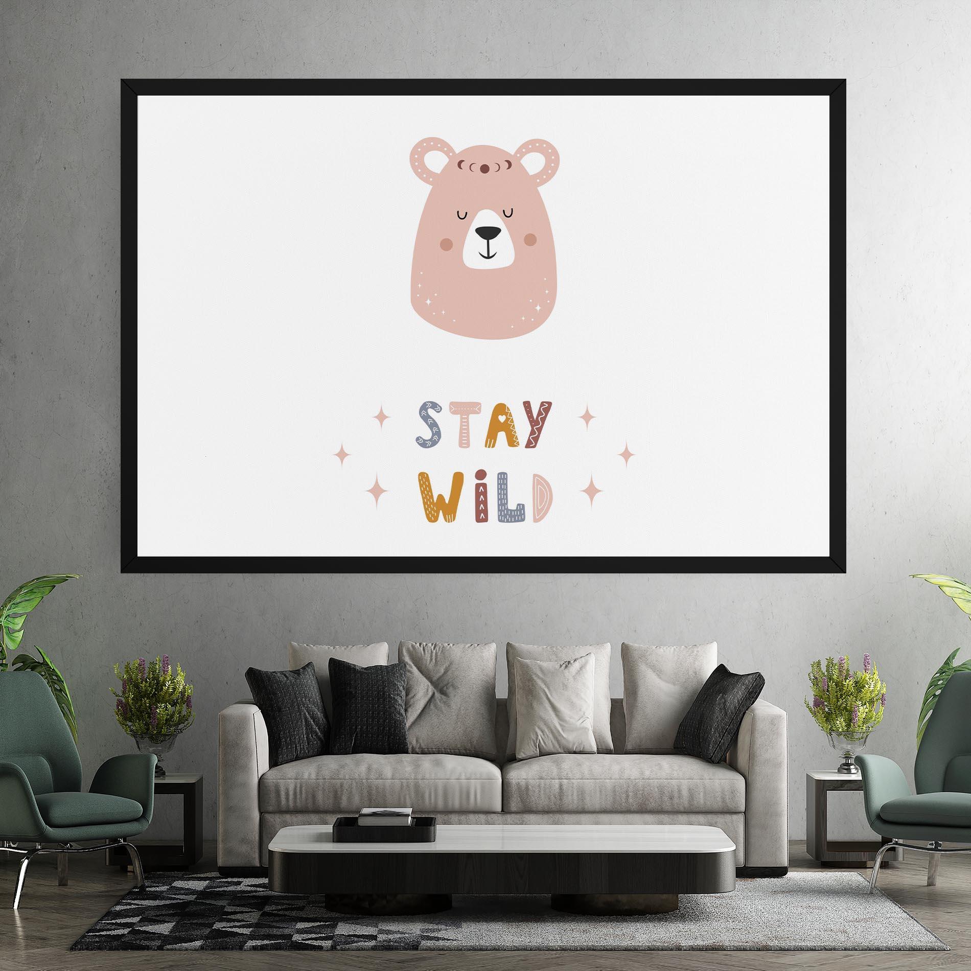 Tablou Canvas Brave Bear mockup 7