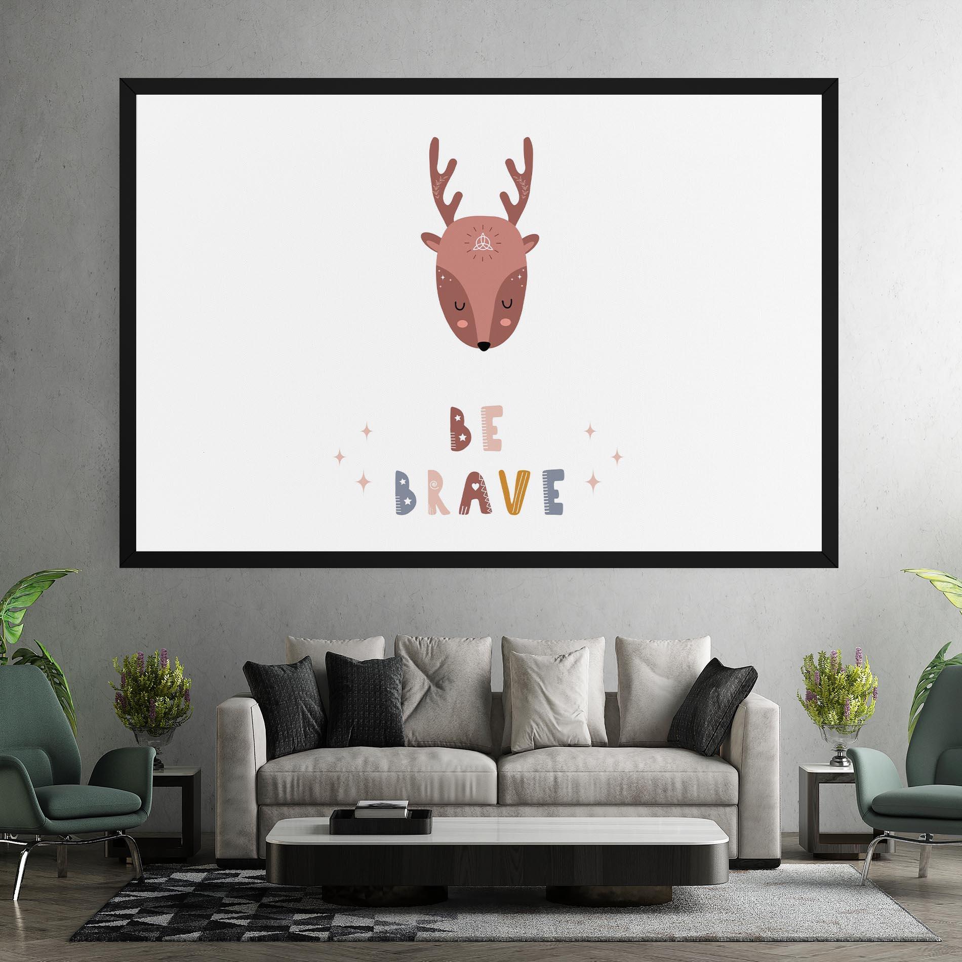 Tablou Canvas Brave Deer mockup 7