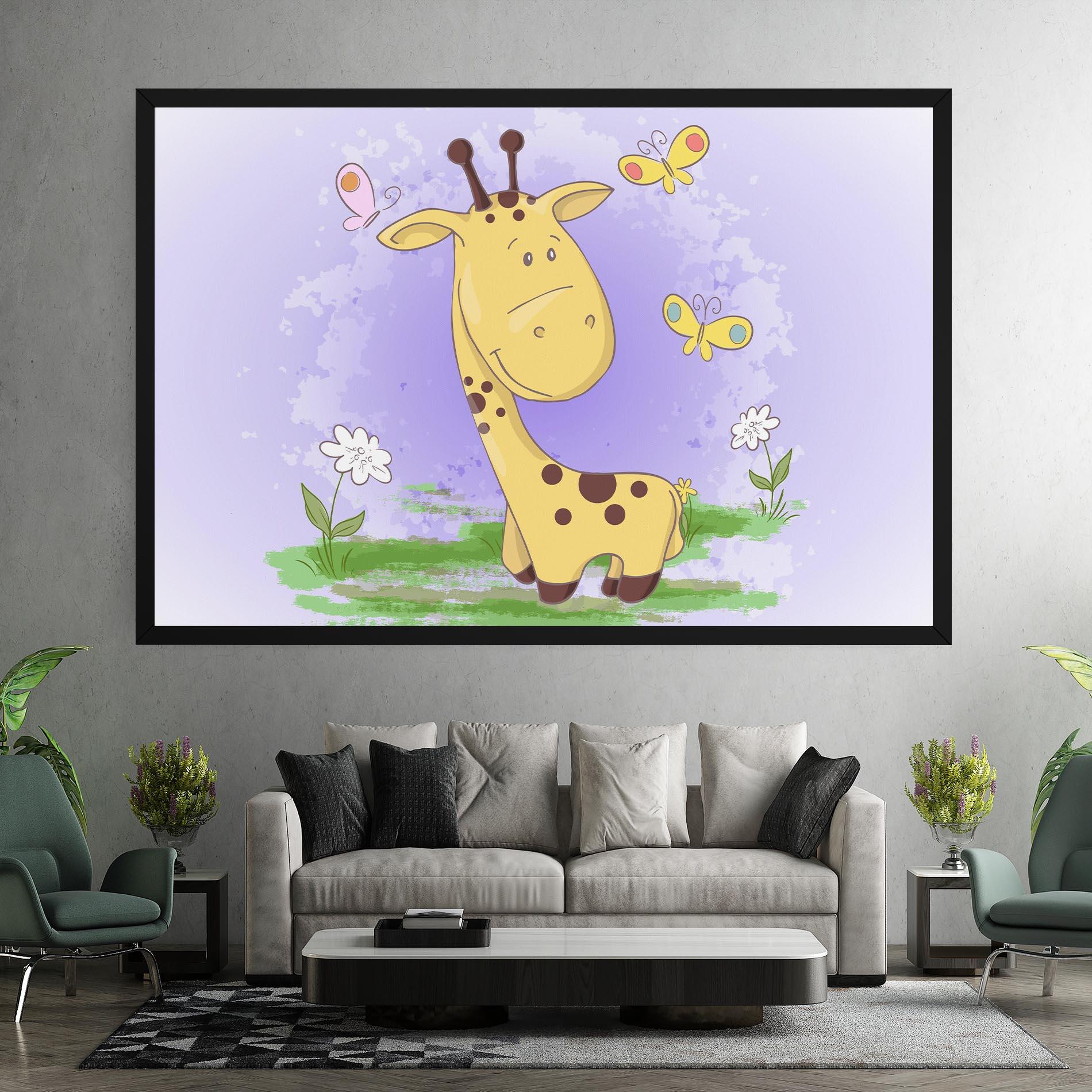 Tablou Canvas Cute Giraffe mockup 7