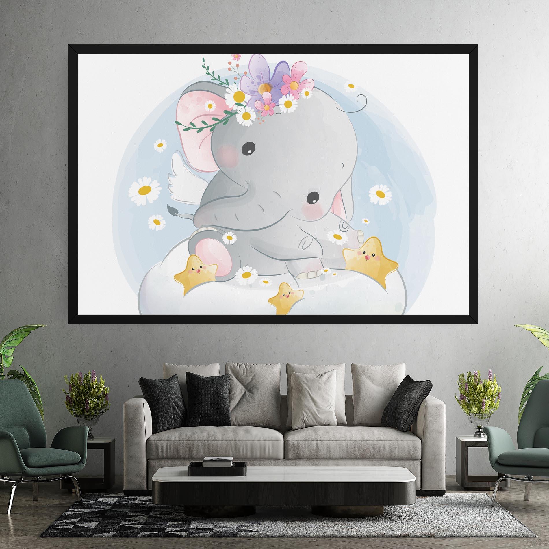 Tablou Canvas Elephant Stars mockup 7