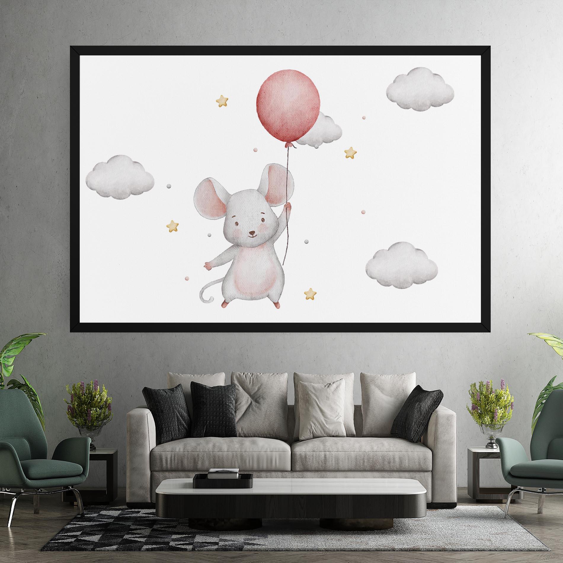 Tablou Canvas Mouse Balloon mockup 7