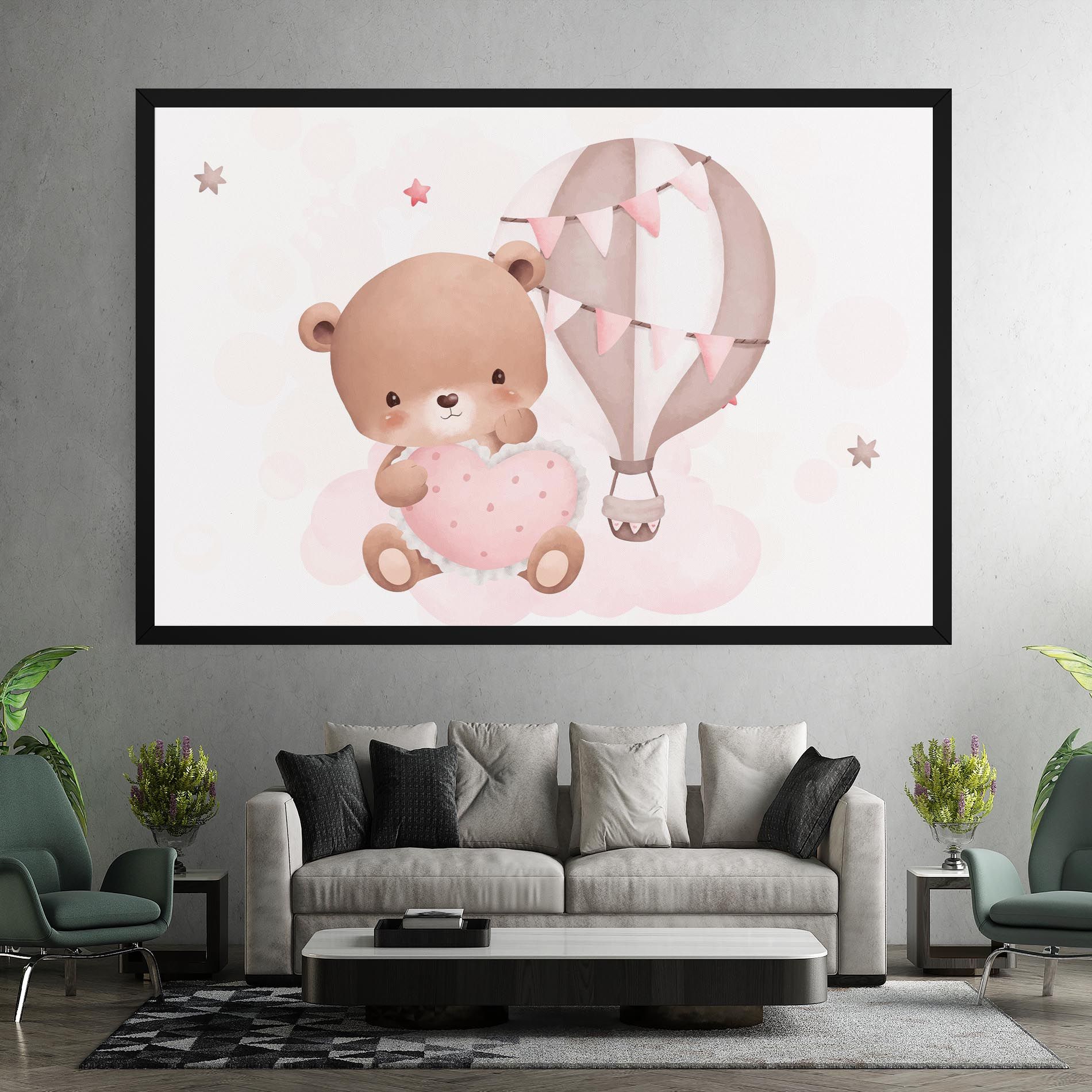 Pink Heart Bear mockup 7
