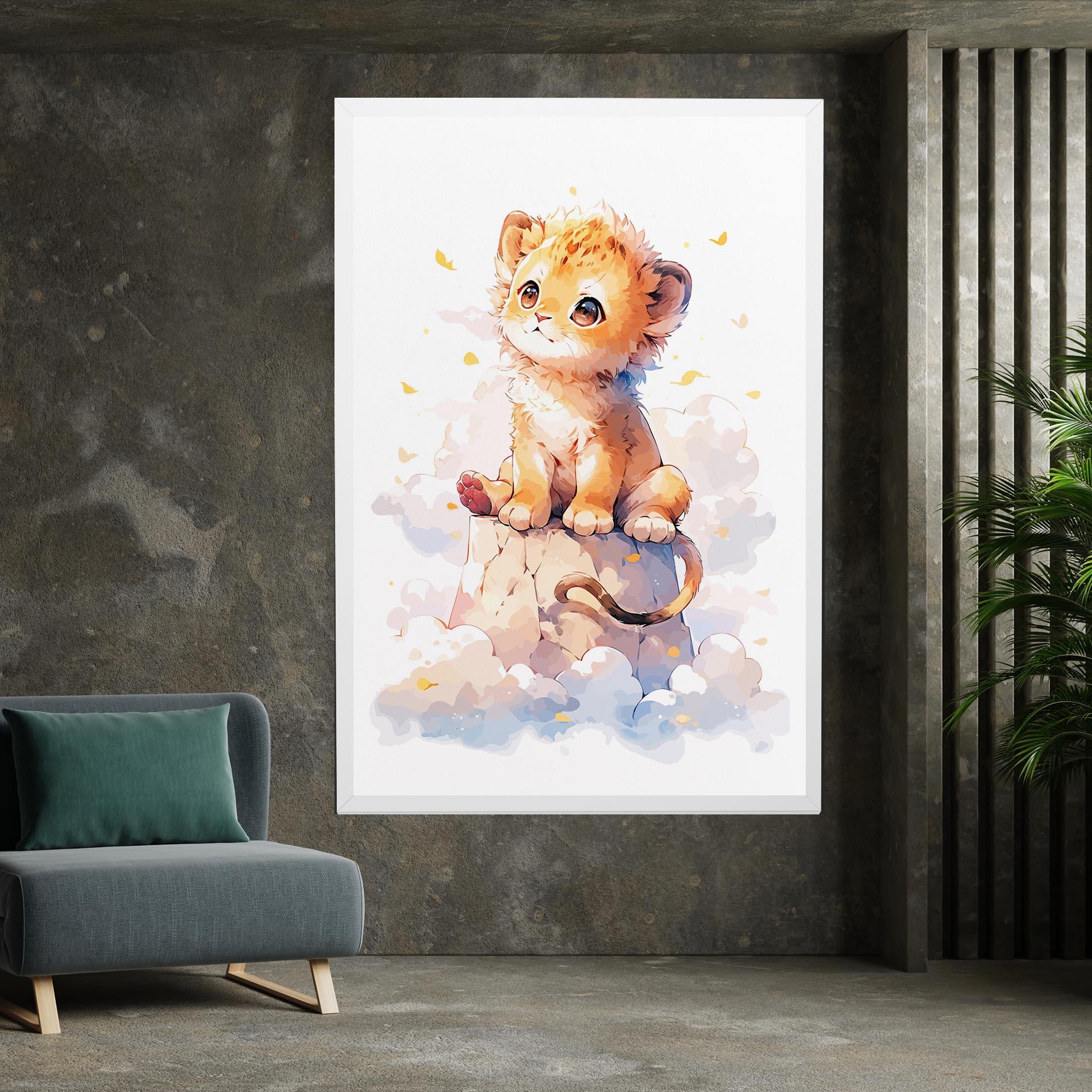 Tablou Canvas Cute Cloud Lion mockup 7