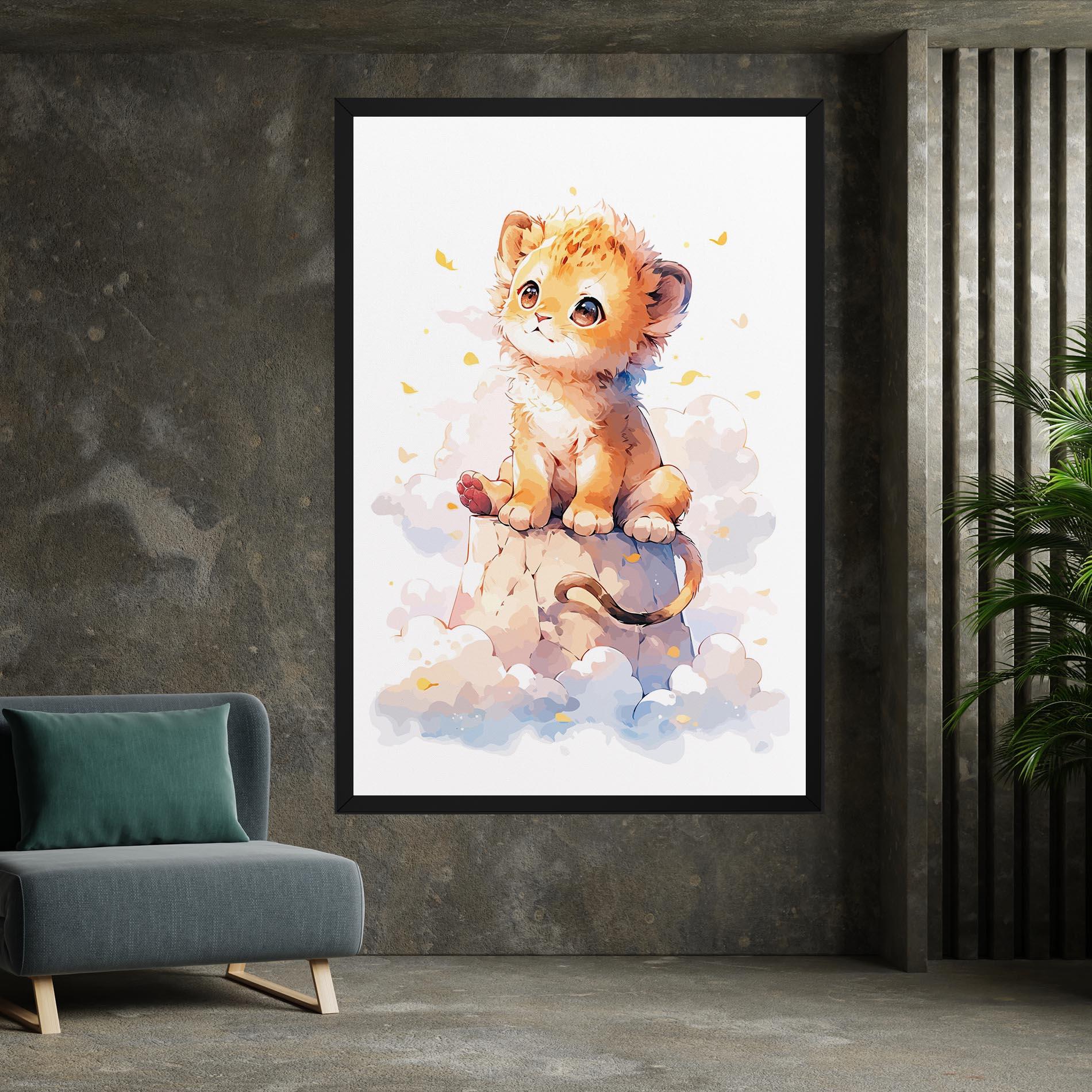 Tablou Canvas Cute Cloud Lion mockup 7