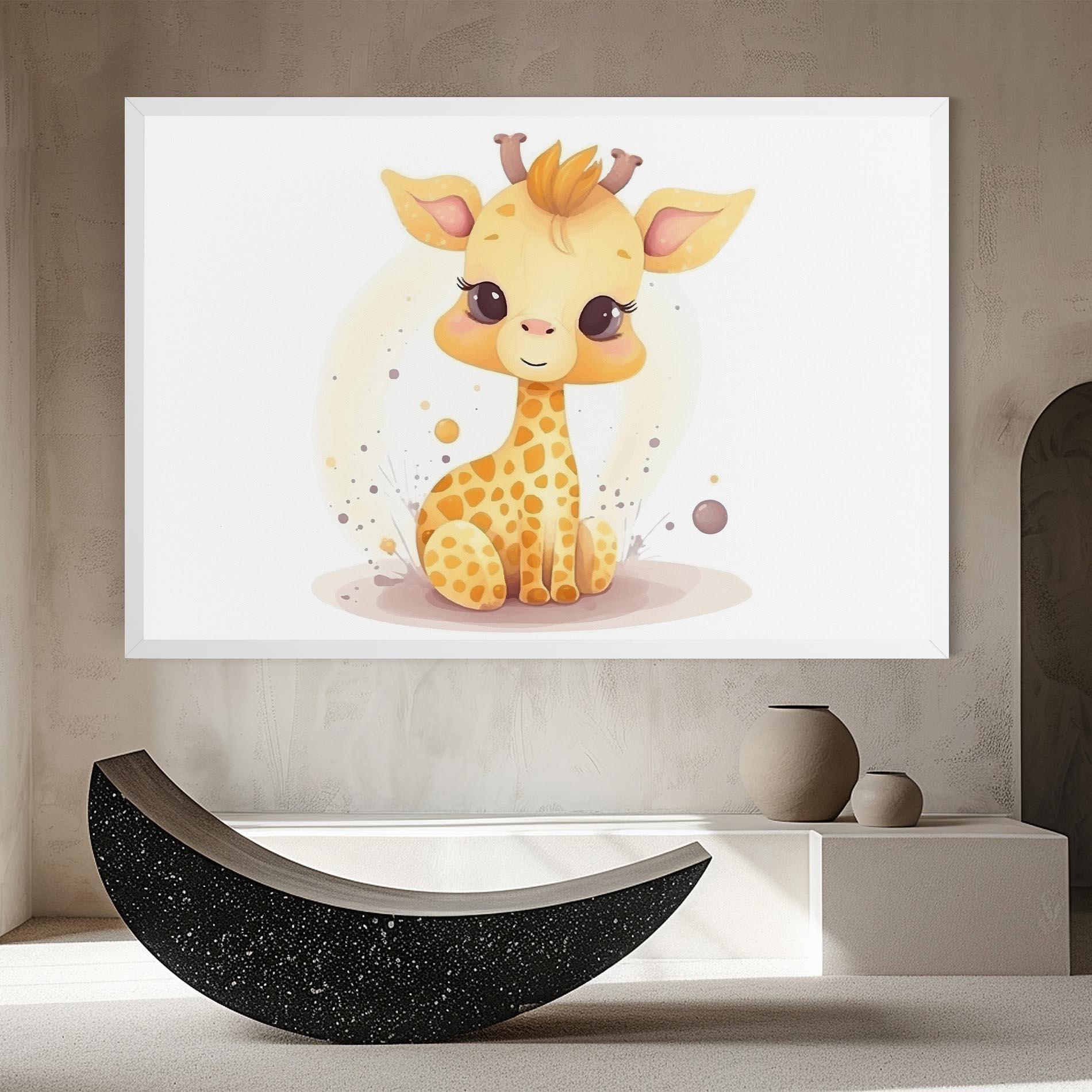 Tablou Canvas Adorable Giraffe mockup 8