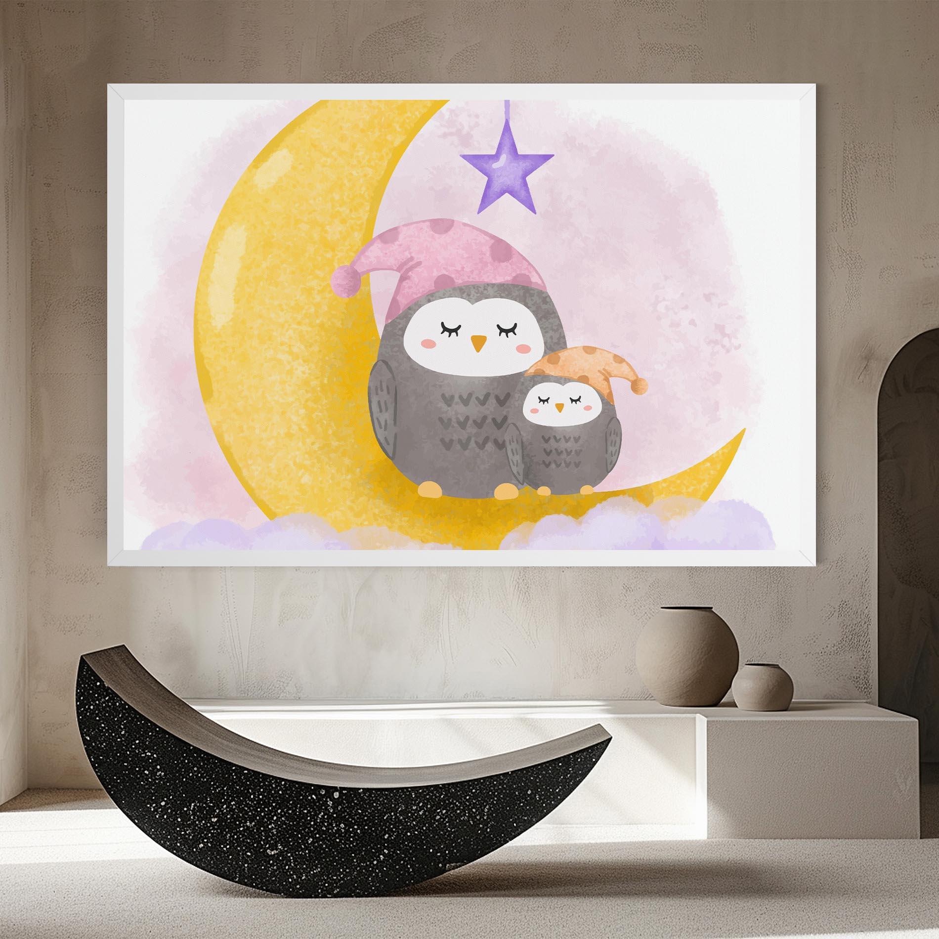 Tablou Canvas Baby Owl mockup 8