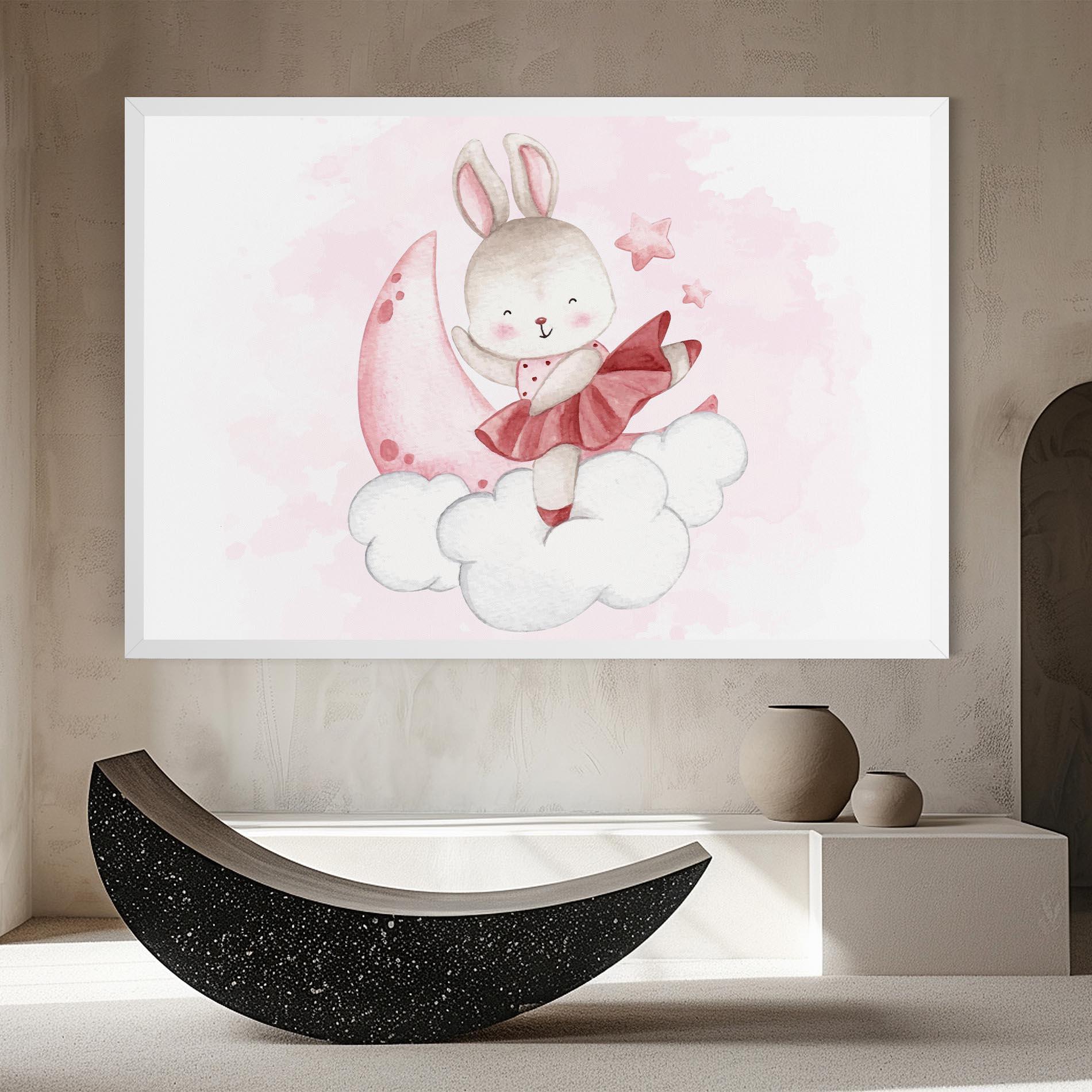 Tablou Canvas Ballerina Rabbit mockup 8