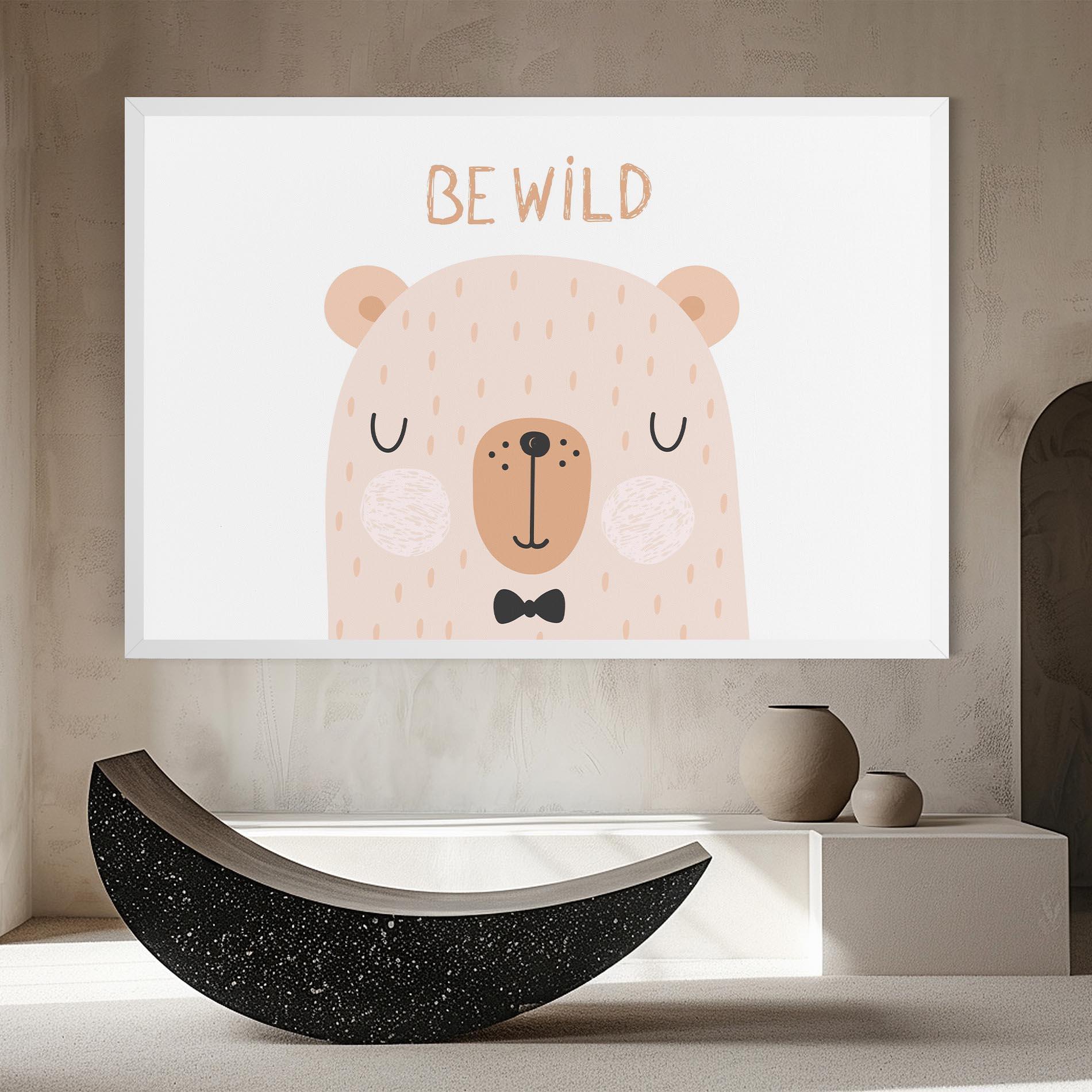 Tablou Canvas Bear Be Wild mockup 8