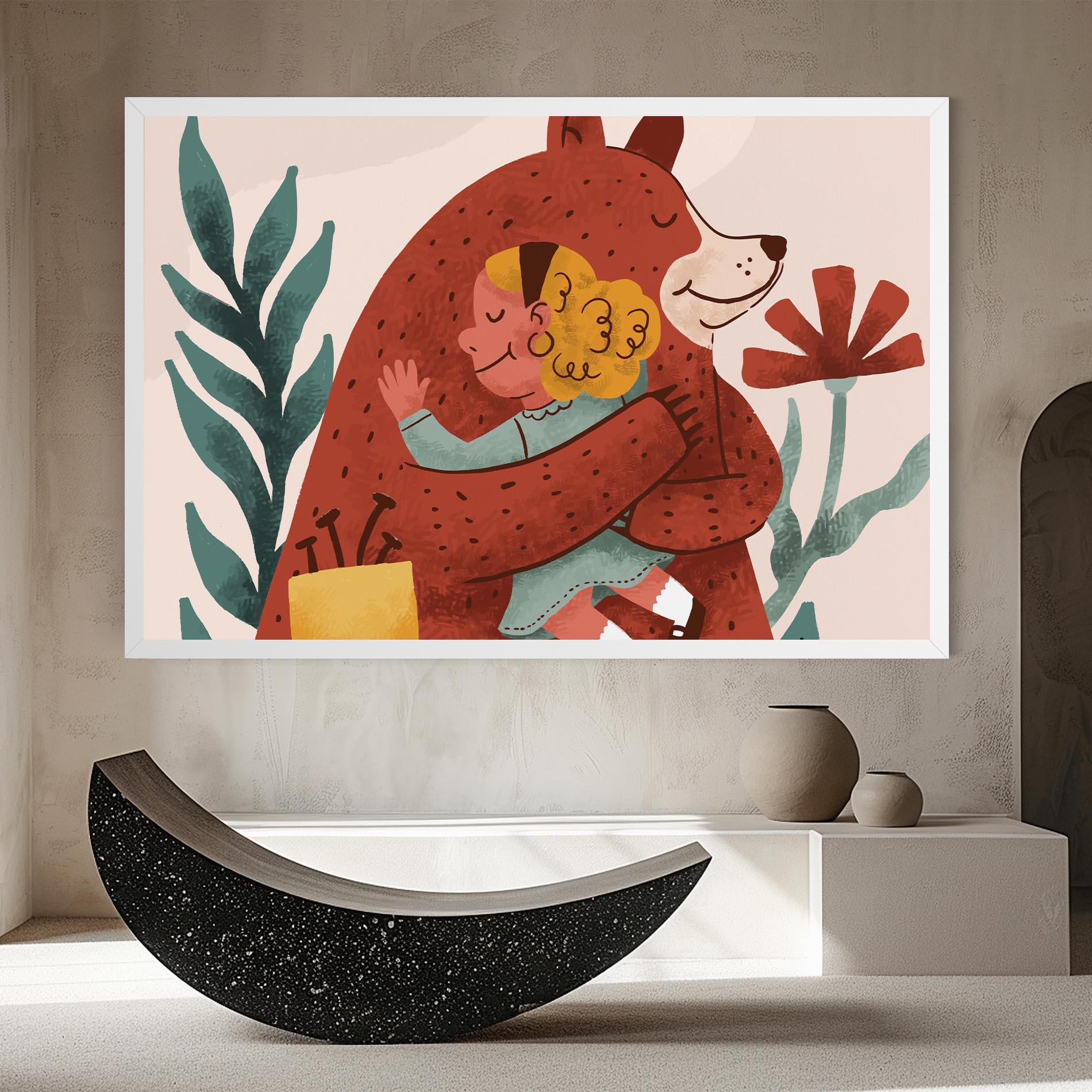 Tablou Canvas Bear Hug mockup 8