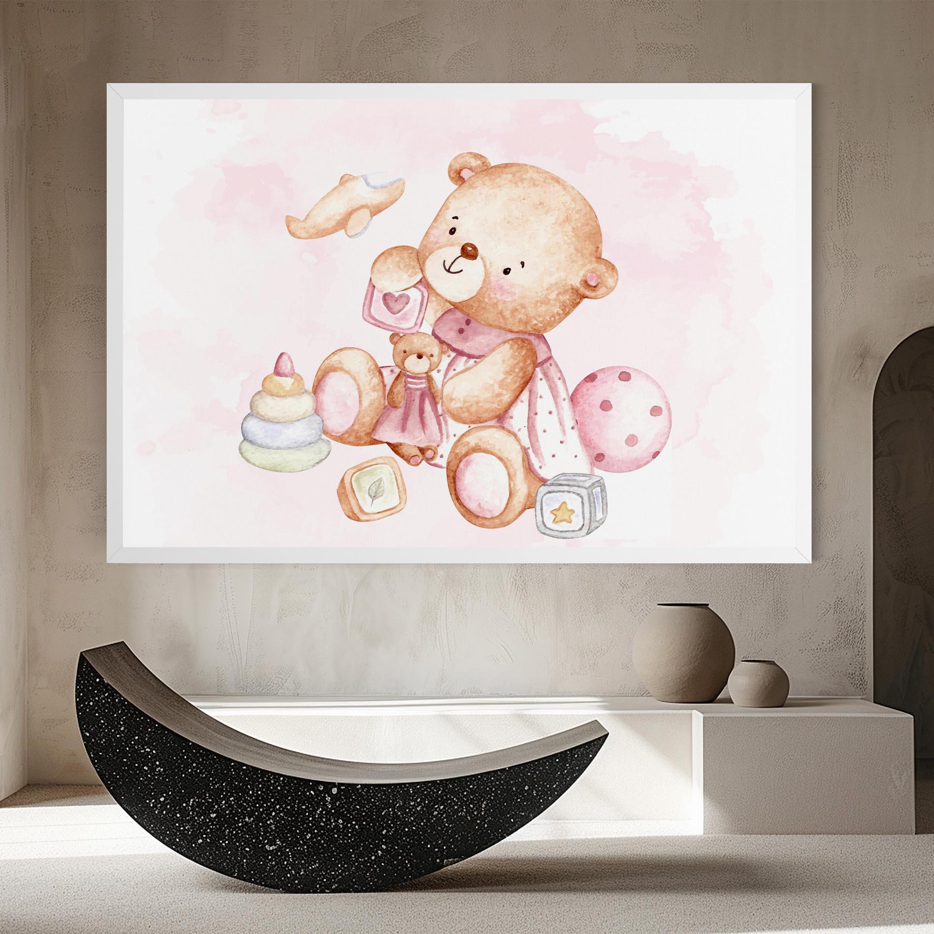 Tablou Canvas Bear With Toys mockup 8