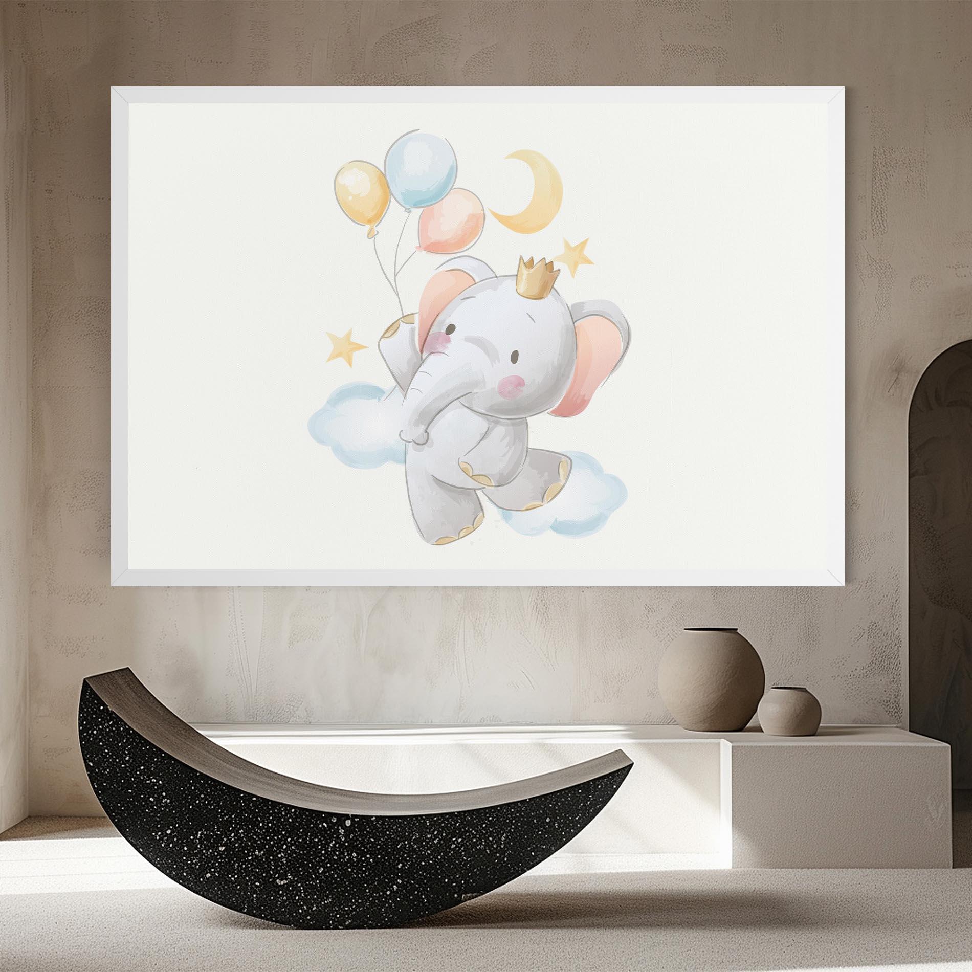Tablou Canvas Elephant Flying mockup 8