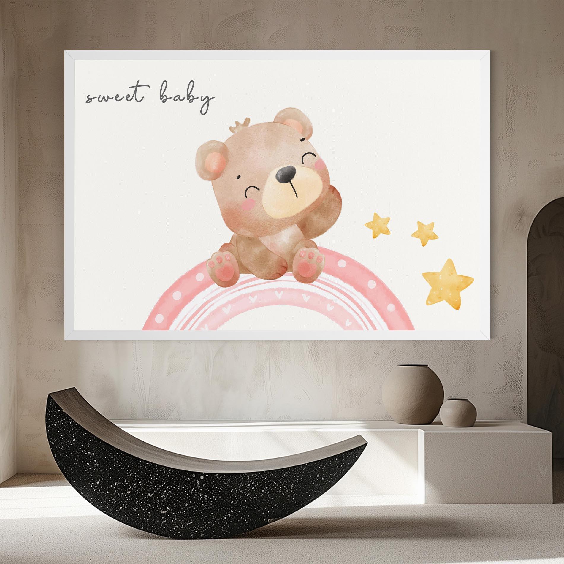 Tablou Canvas Sweet Baby Bear mockup 8