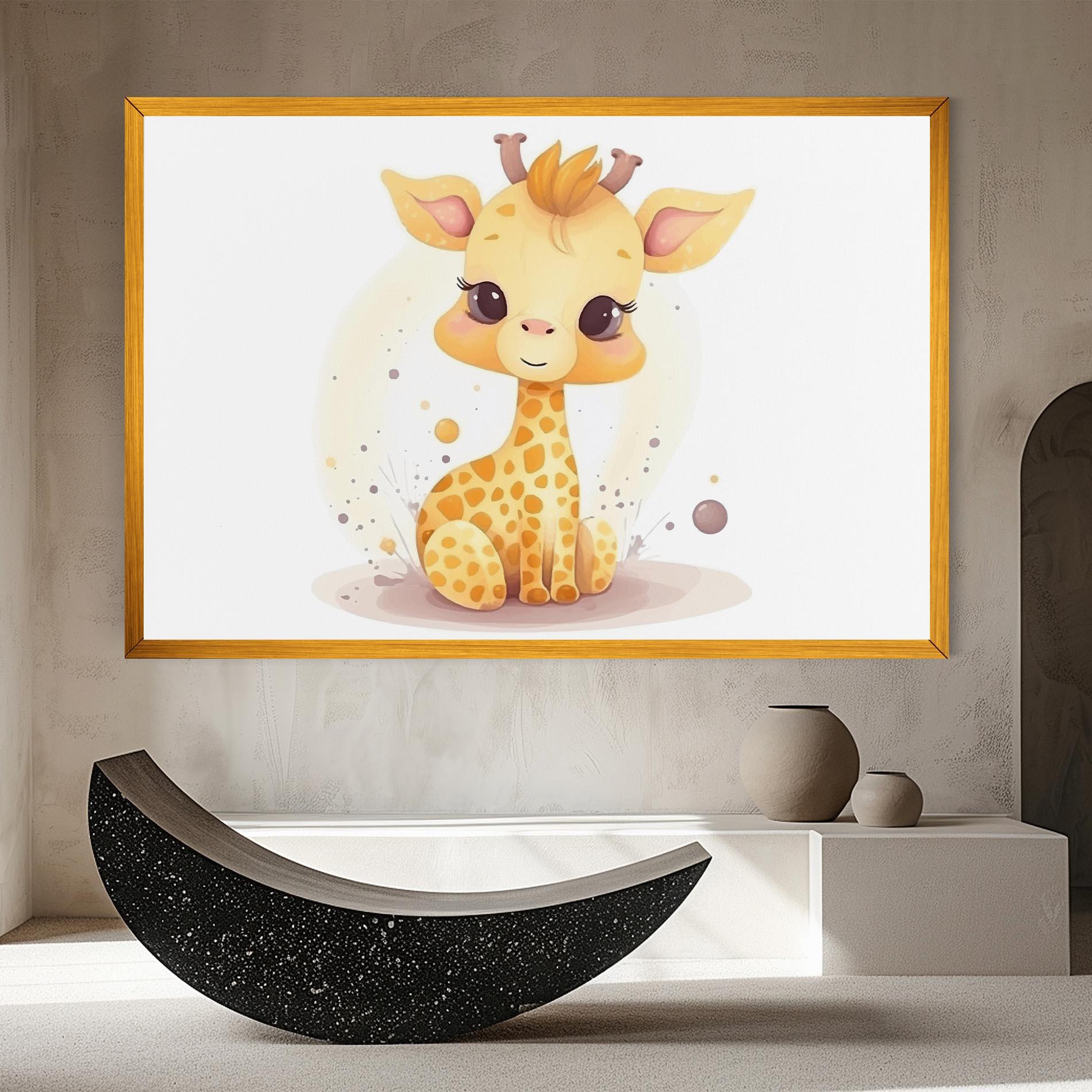 Tablou Canvas Adorable Giraffe mockup 8