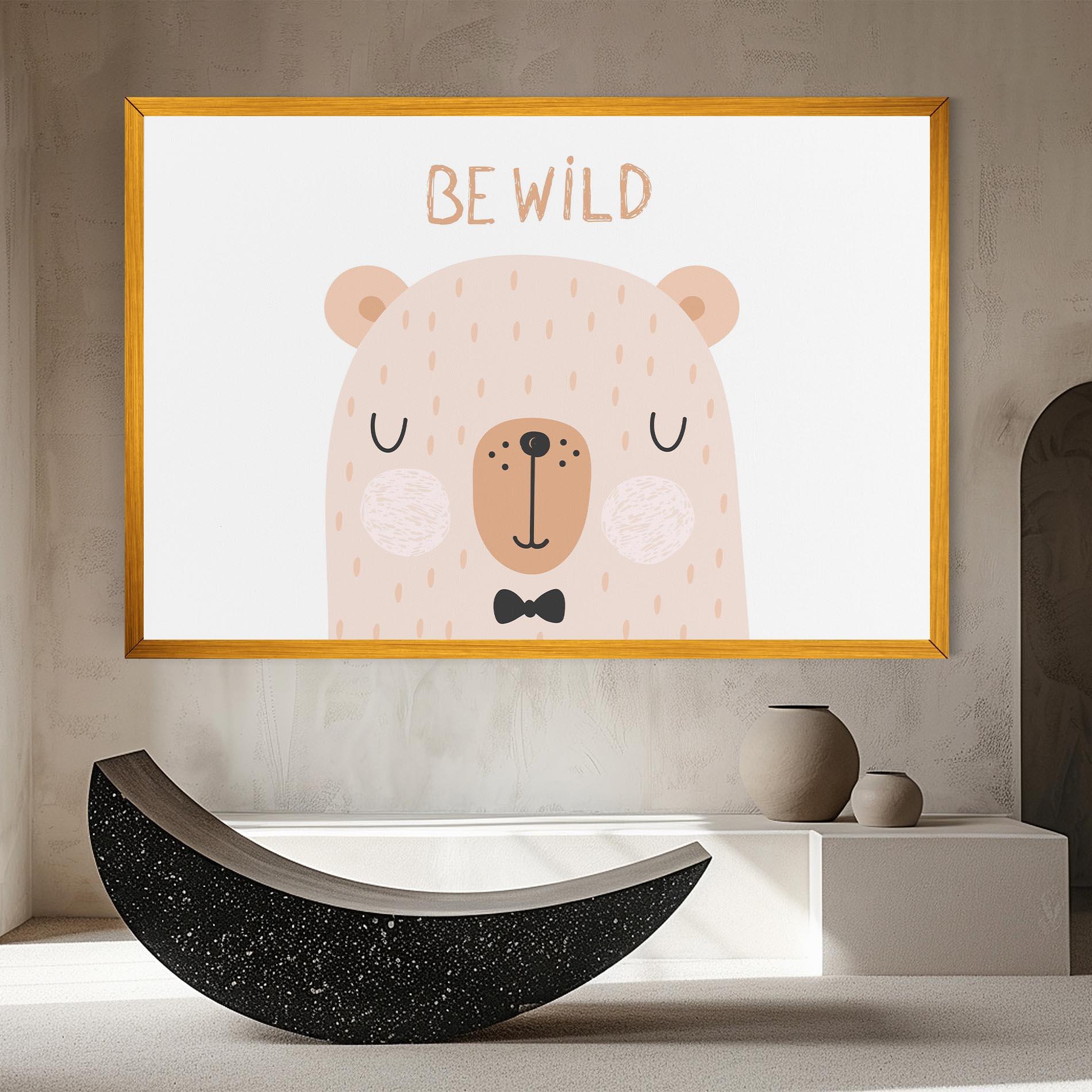 Tablou Canvas Bear Be Wild mockup 8