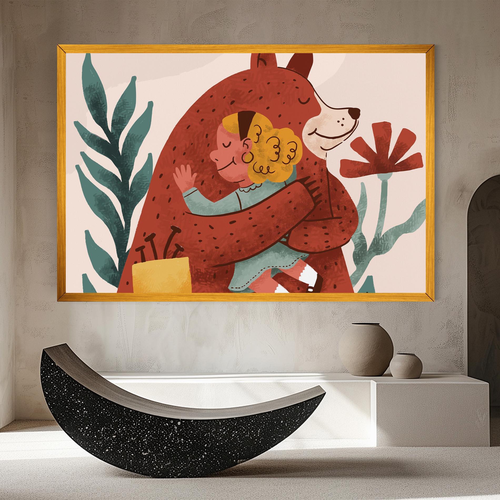 Tablou Canvas Bear Hug mockup 8