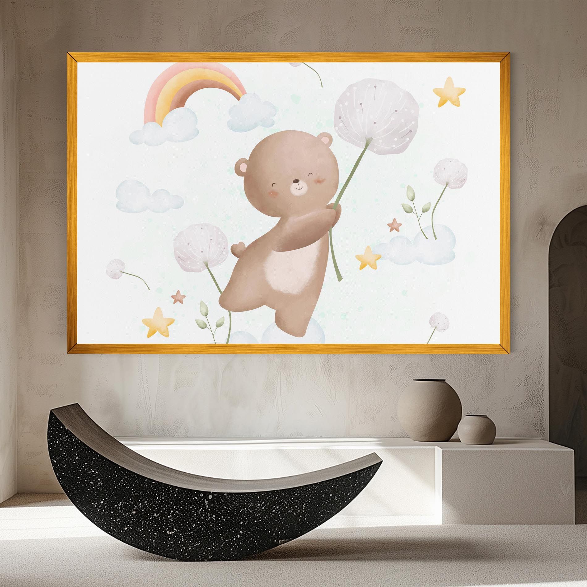 Bear Rainbow Art mockup 8