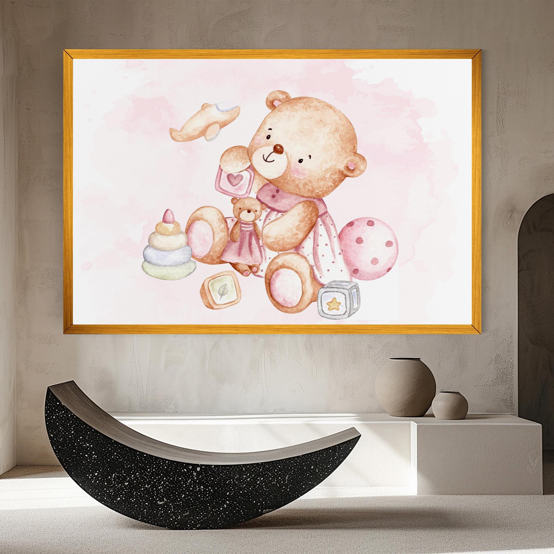 Tablou Canvas Bear With Toys mockup 8