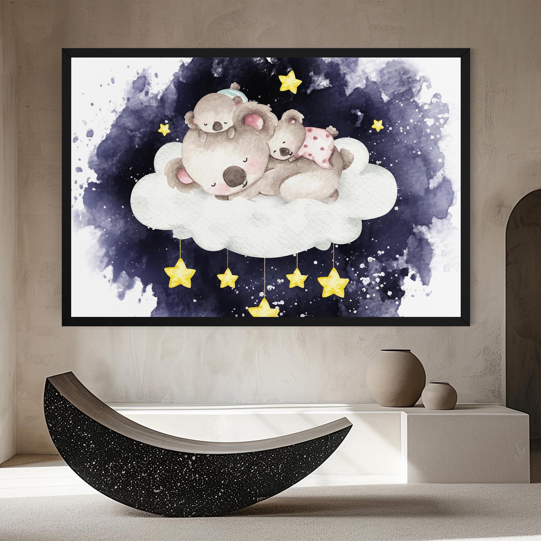 Tablou Canvas Baby Koala Sleeping mockup 8