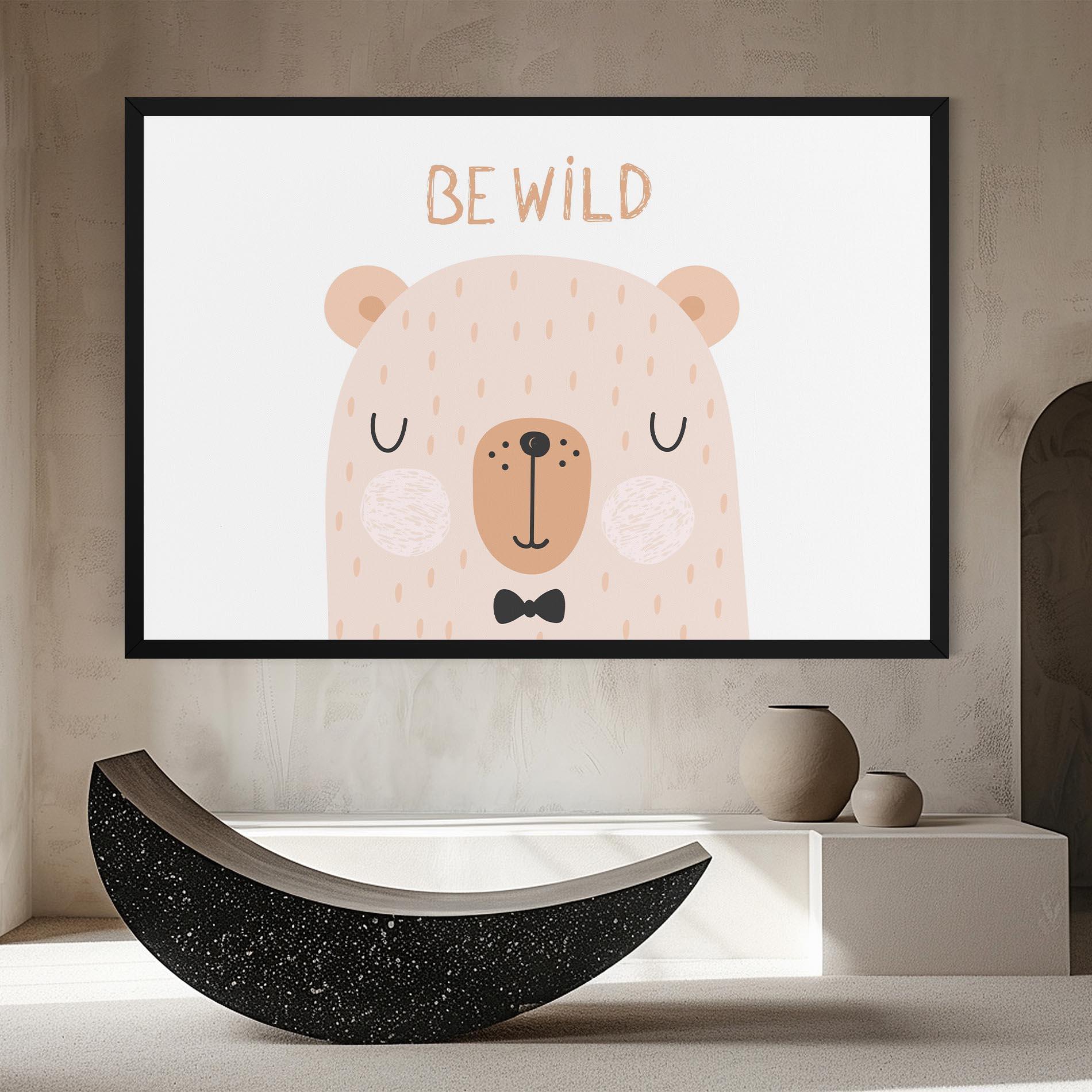 Tablou Canvas Bear Be Wild mockup 8
