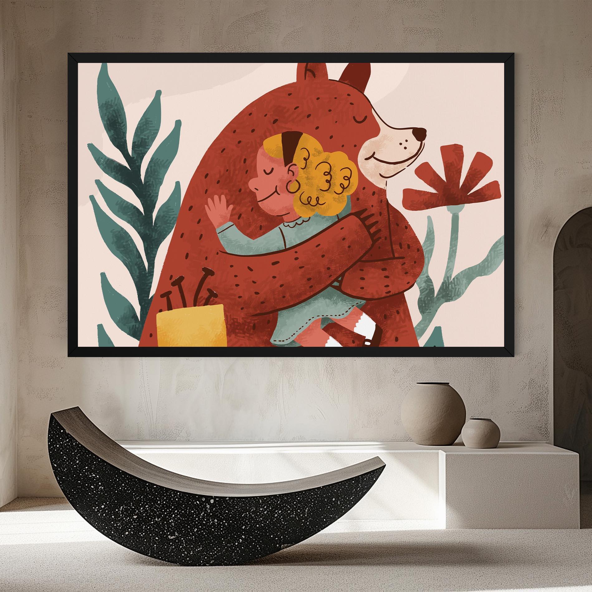 Tablou Canvas Bear Hug mockup 8