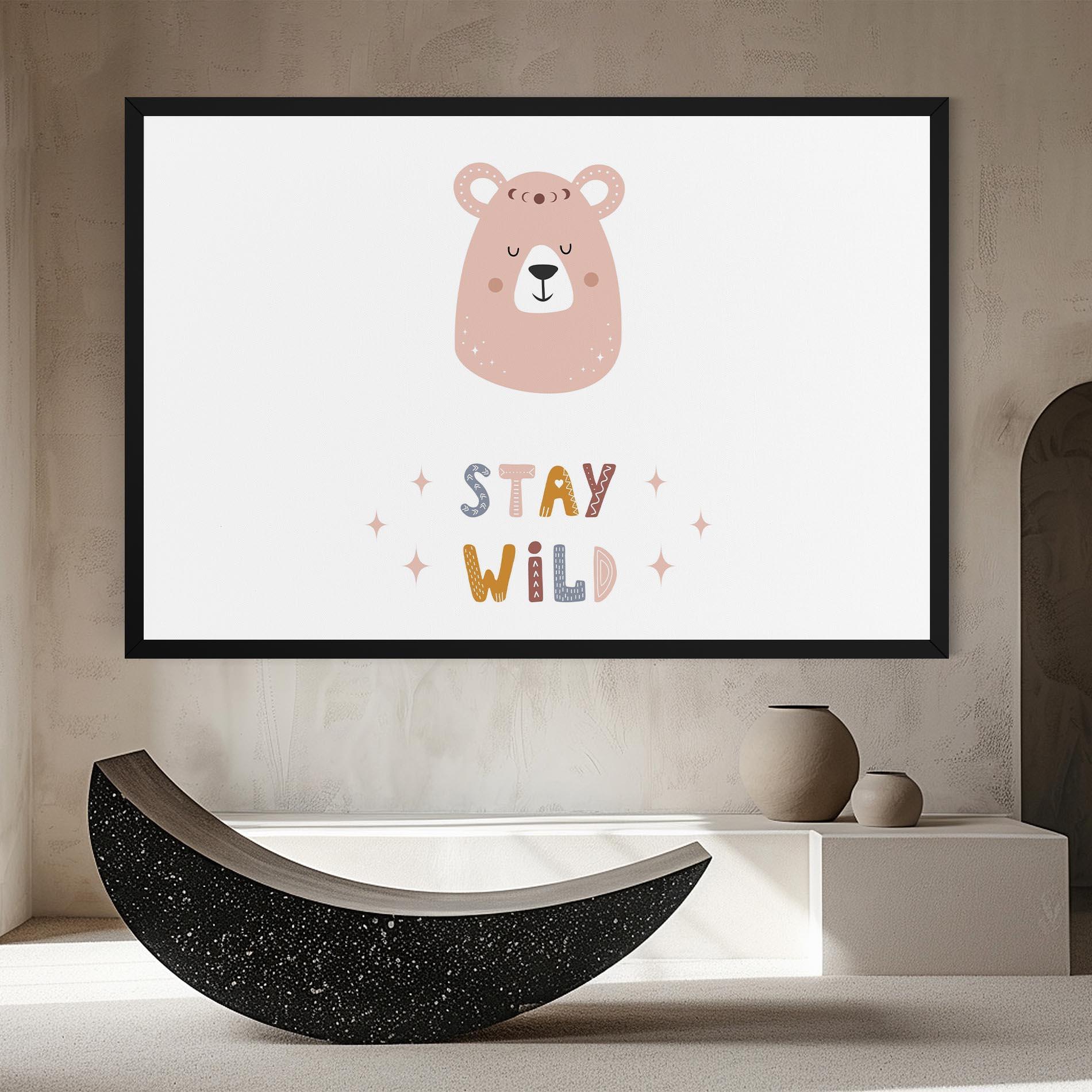 Tablou Canvas Brave Bear mockup 8
