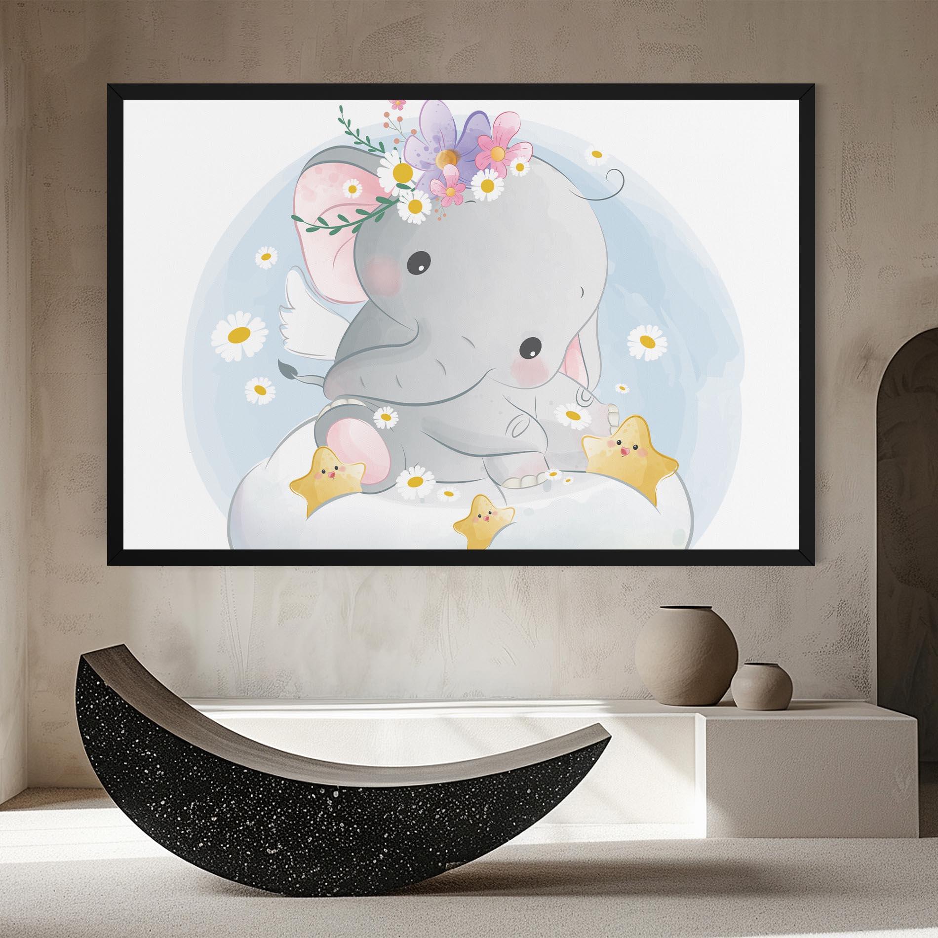 Tablou Canvas Elephant Stars mockup 8