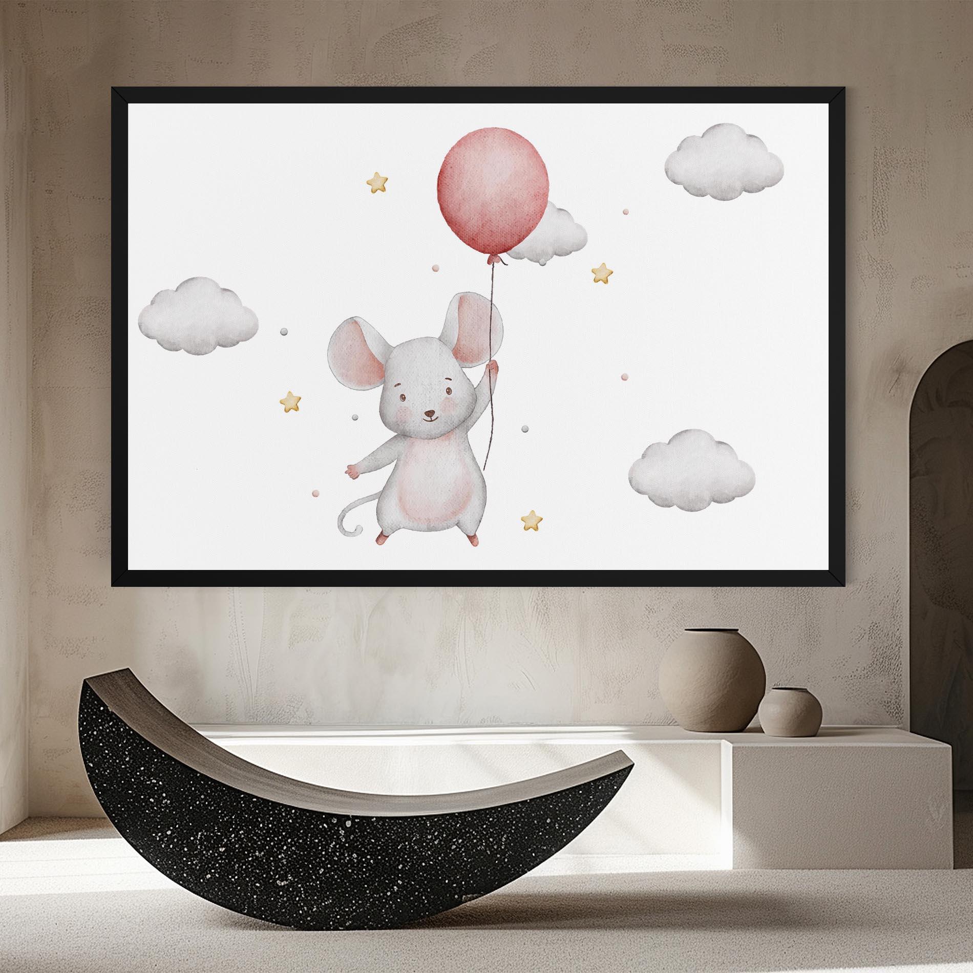 Tablou Canvas Mouse Balloon mockup 8