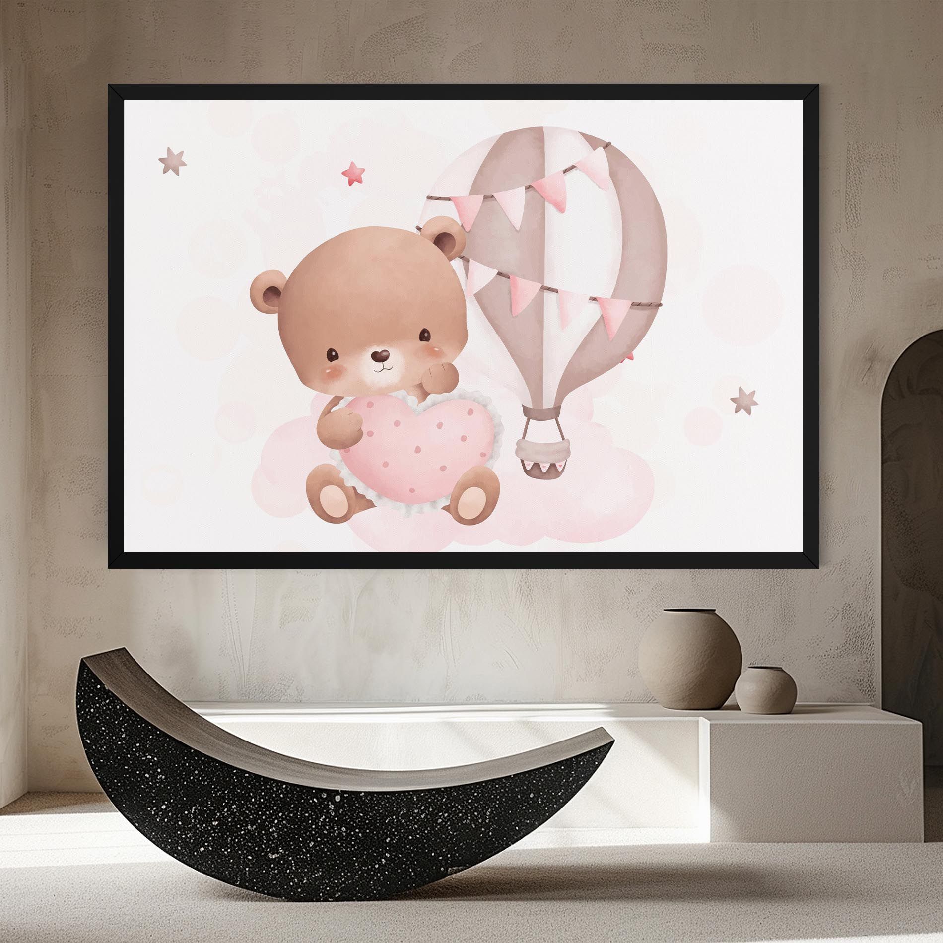 Pink Heart Bear mockup 8