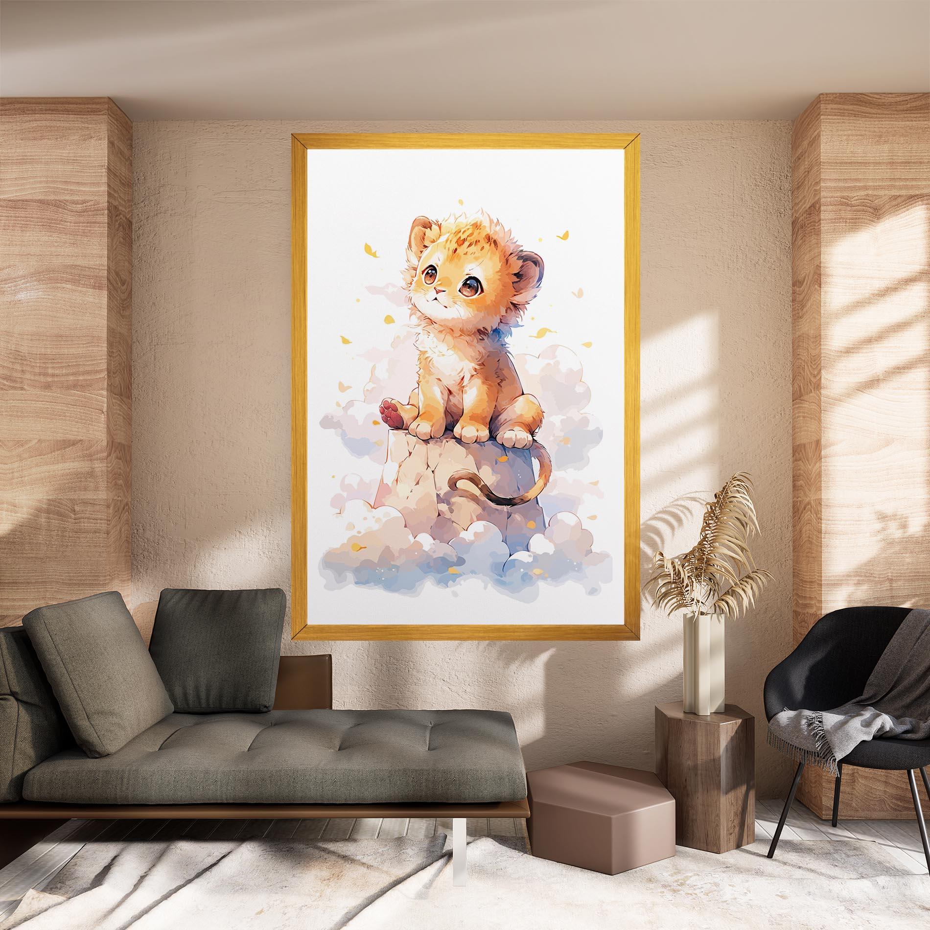 Tablou Canvas Cute Cloud Lion mockup 8