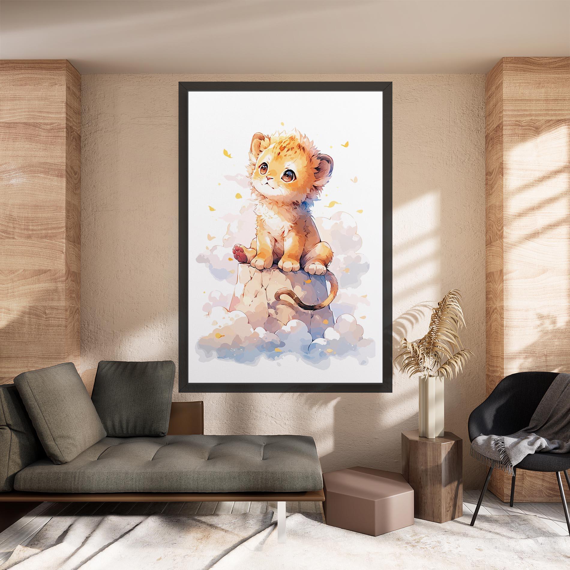Tablou Canvas Cute Cloud Lion mockup 8