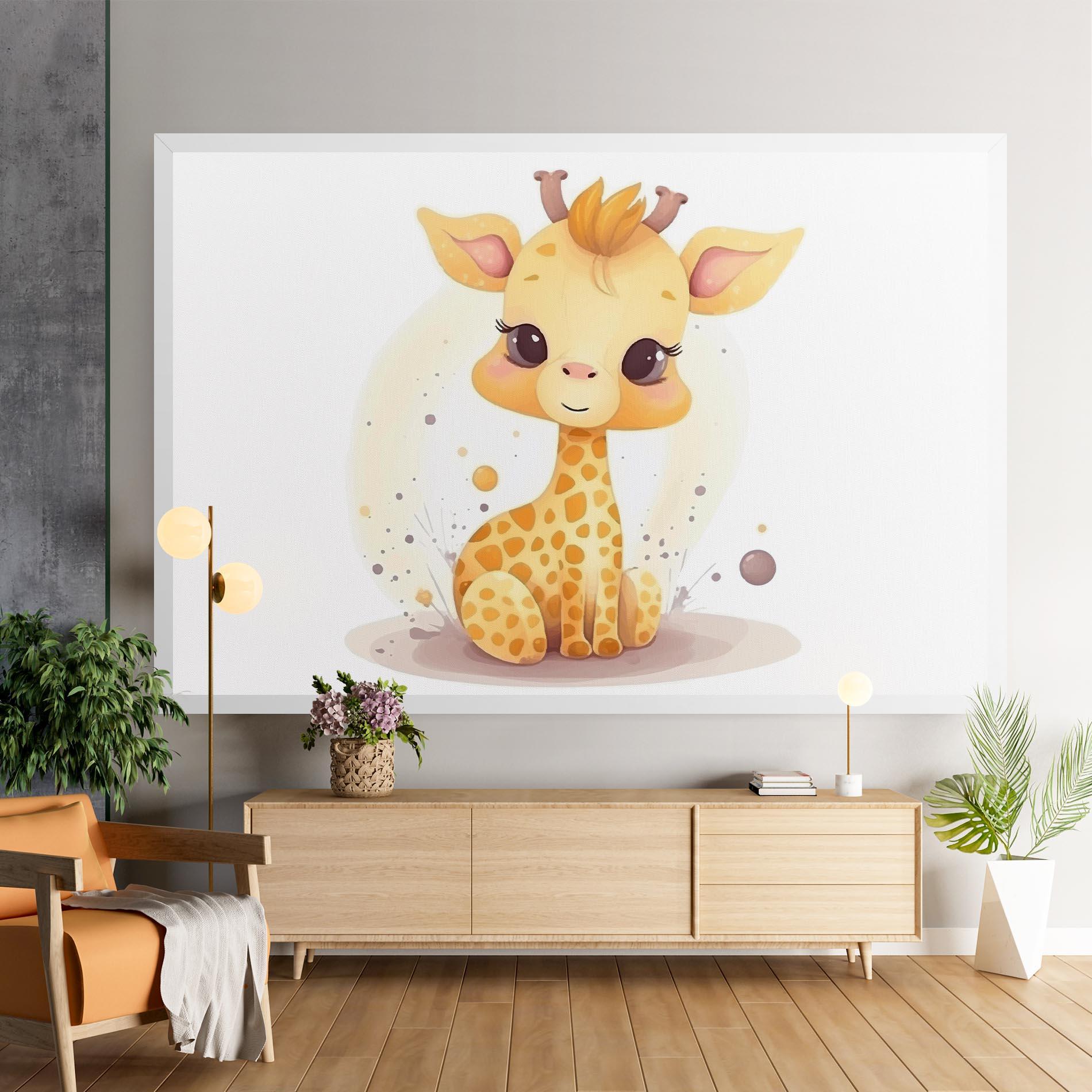 Tablou Canvas Adorable Giraffe mockup 9