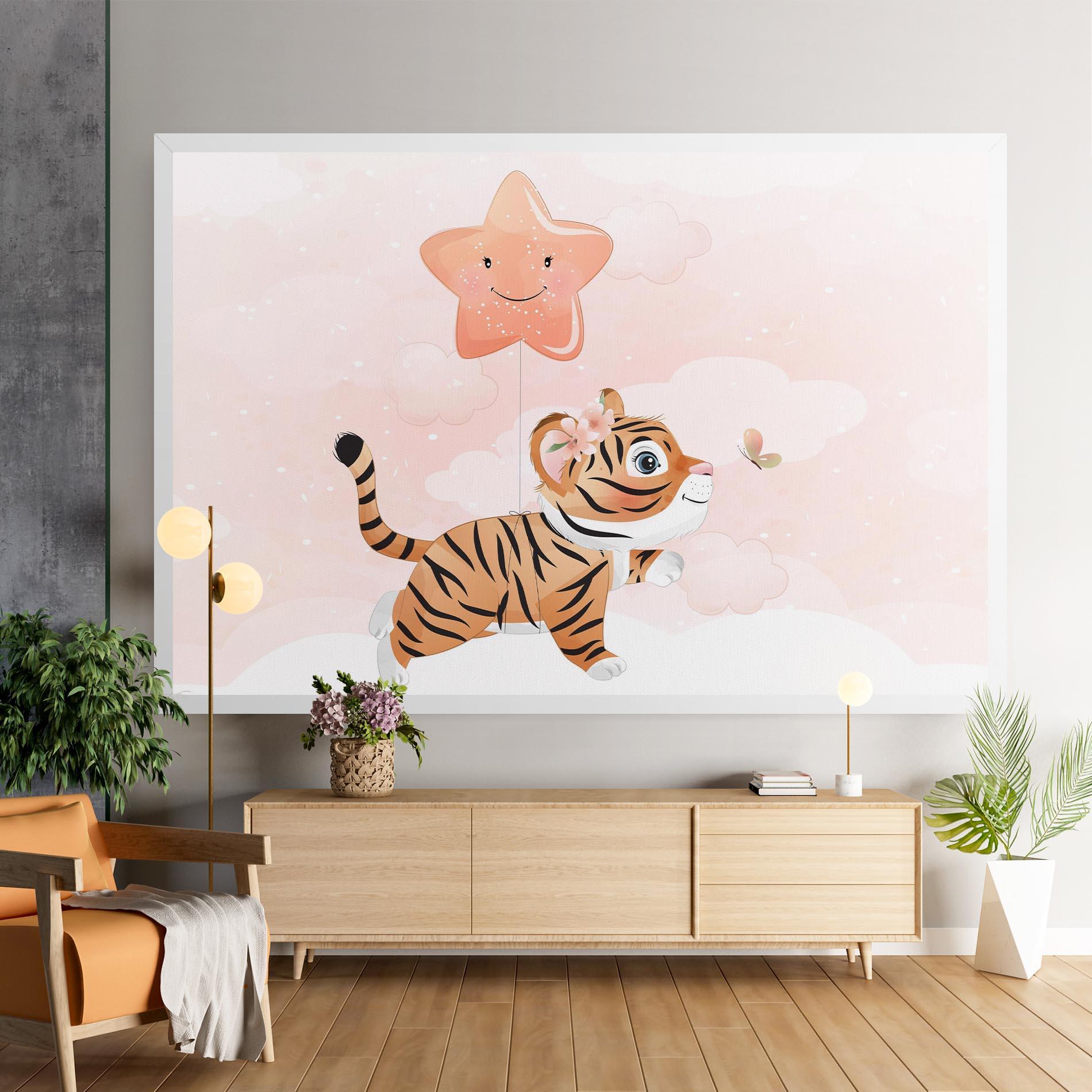 Tablou Canvas Baby Tiger Art mockup 9
