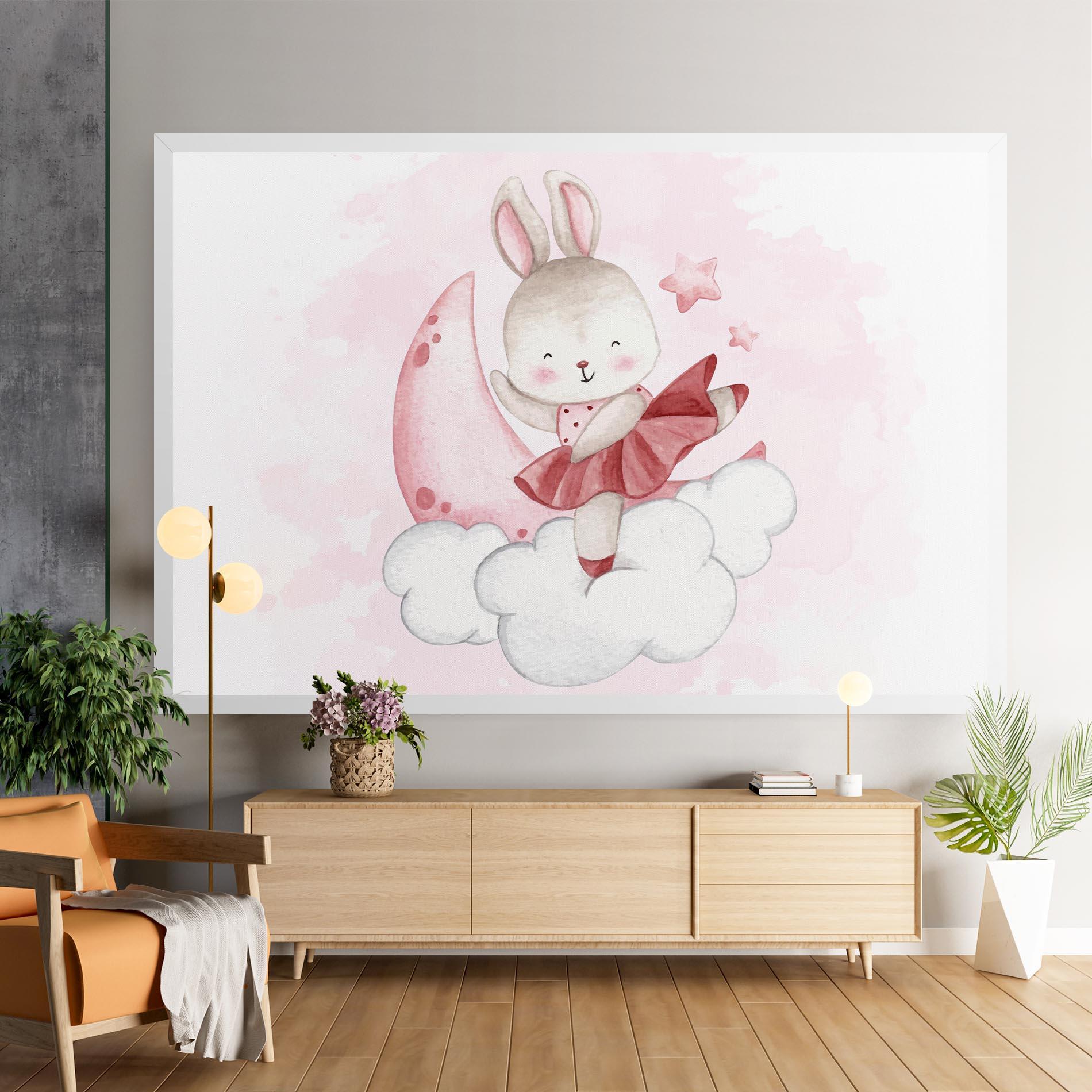 Tablou Canvas Ballerina Rabbit mockup 9