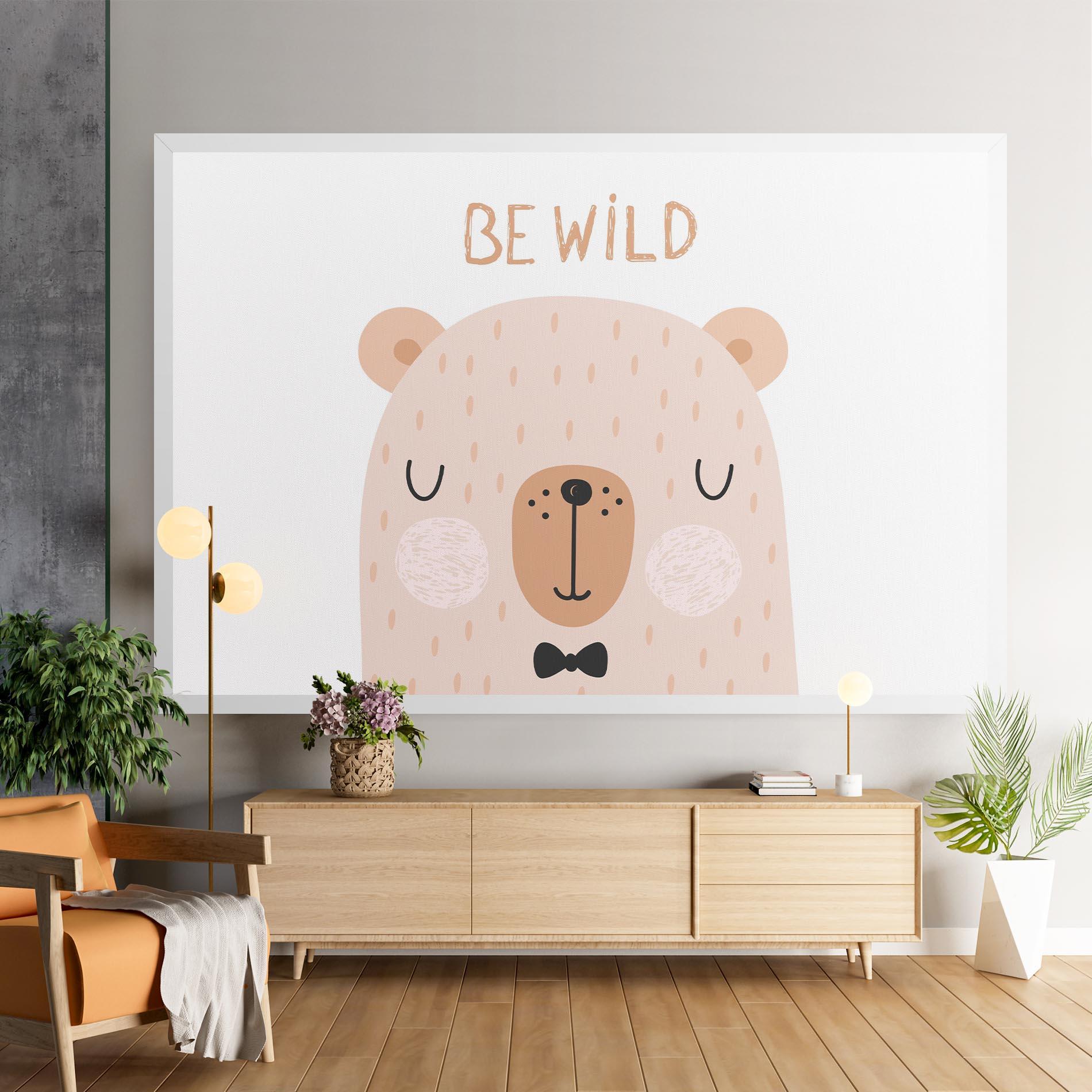 Tablou Canvas Bear Be Wild mockup 9