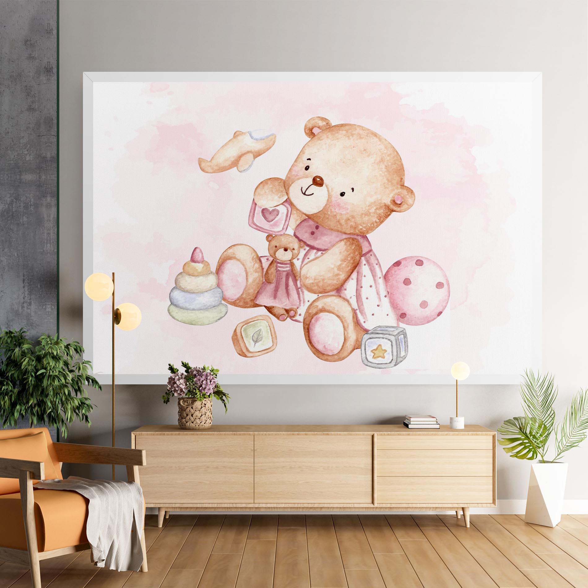 Tablou Canvas Bear With Toys mockup 9