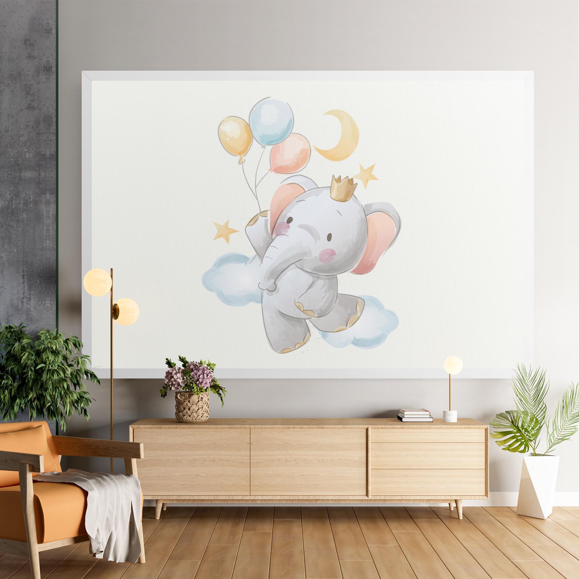 Tablou Canvas Elephant Flying mockup 9