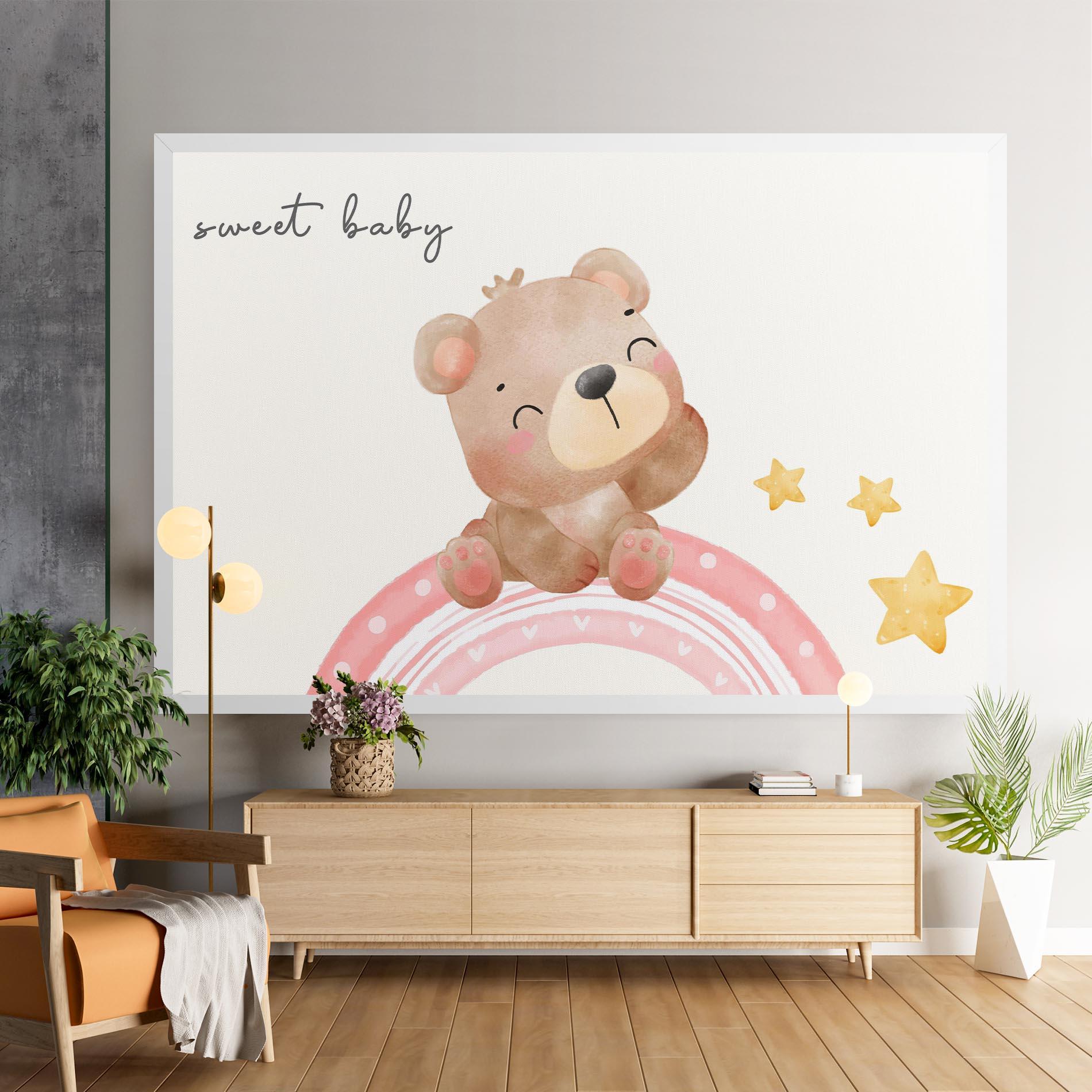 Tablou Canvas Sweet Baby Bear mockup 9