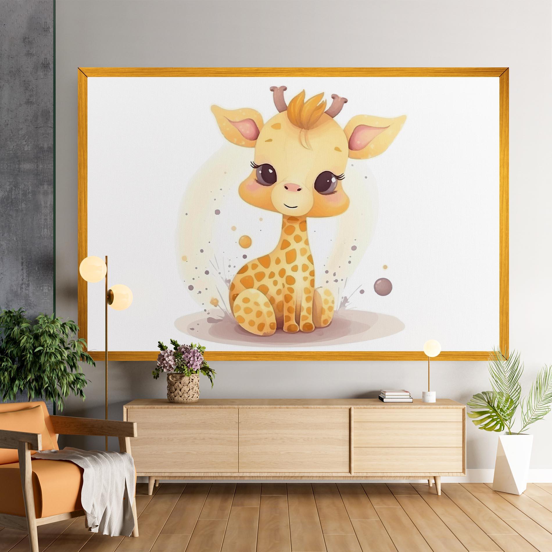 Tablou Canvas Adorable Giraffe mockup 9