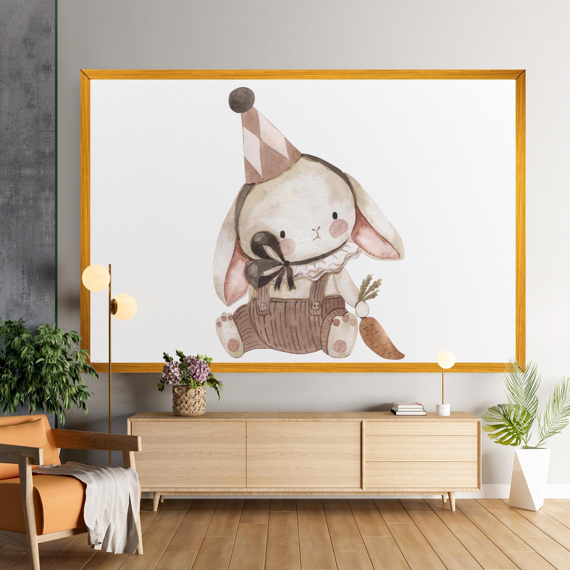 Tablou Canvas Baby Brown Rabbit mockup 9