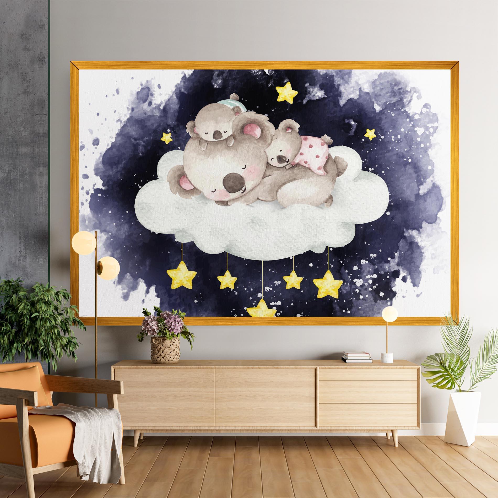 Tablou Canvas Baby Koala Sleeping mockup 9