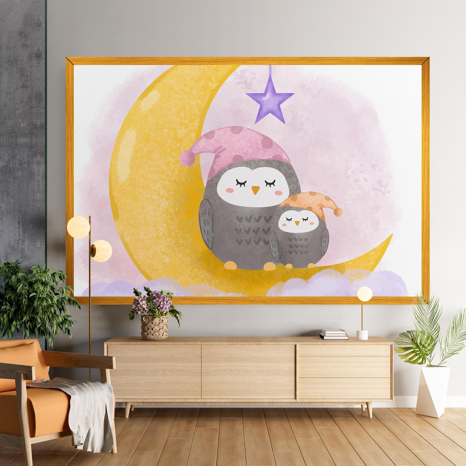 Tablou Canvas Baby Owl mockup 9