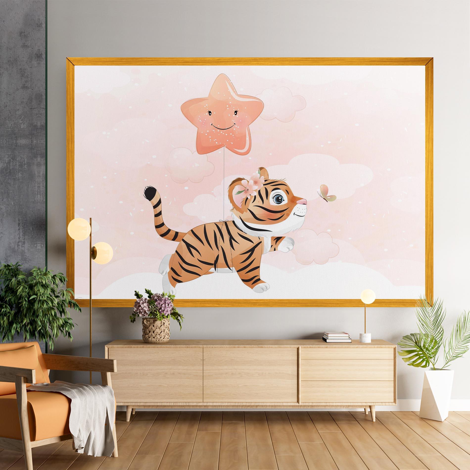 Tablou Canvas Baby Tiger Art mockup 9